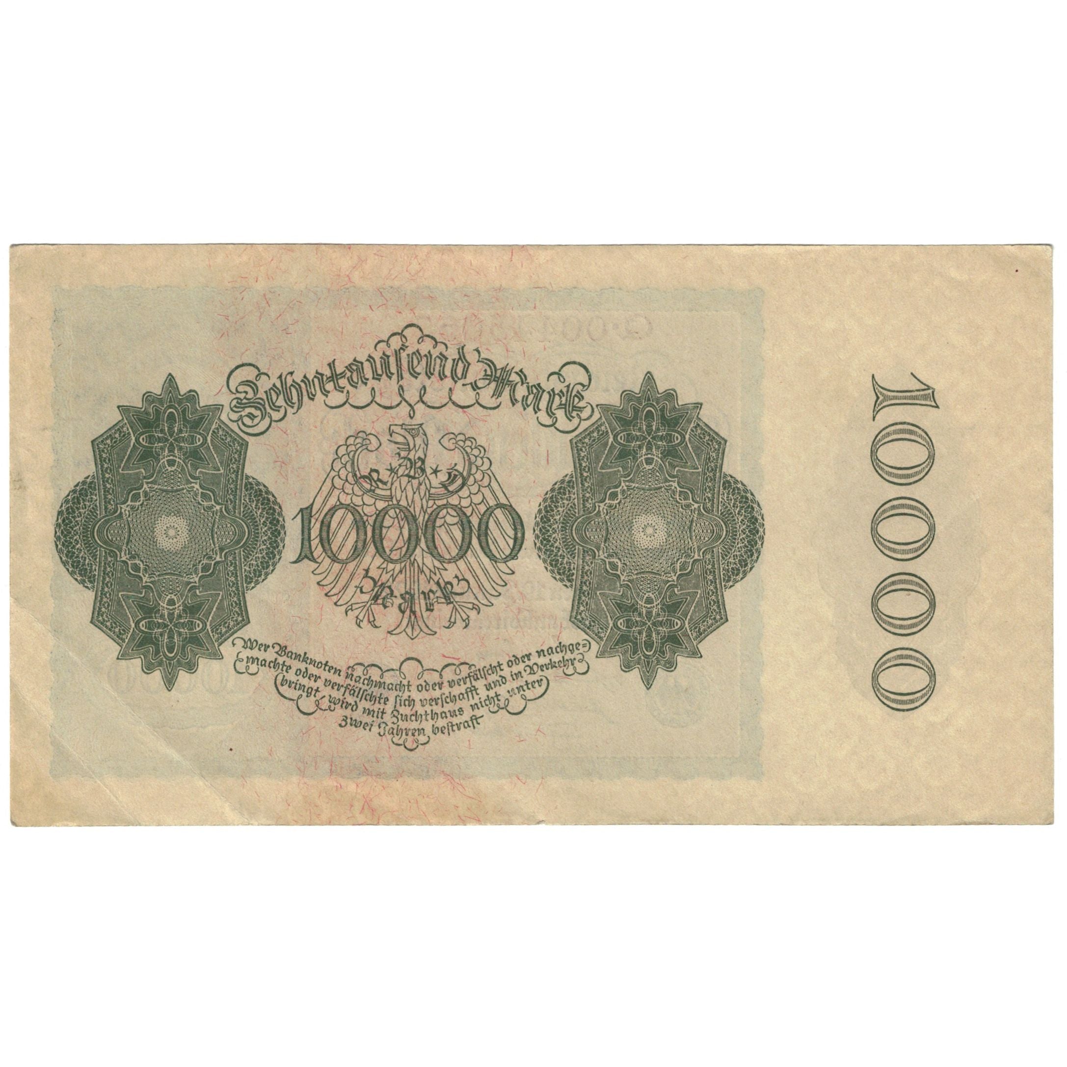 Billete, 10,000 Mark, 1922, Alemania, 1922-01-19, KM:72, UNC