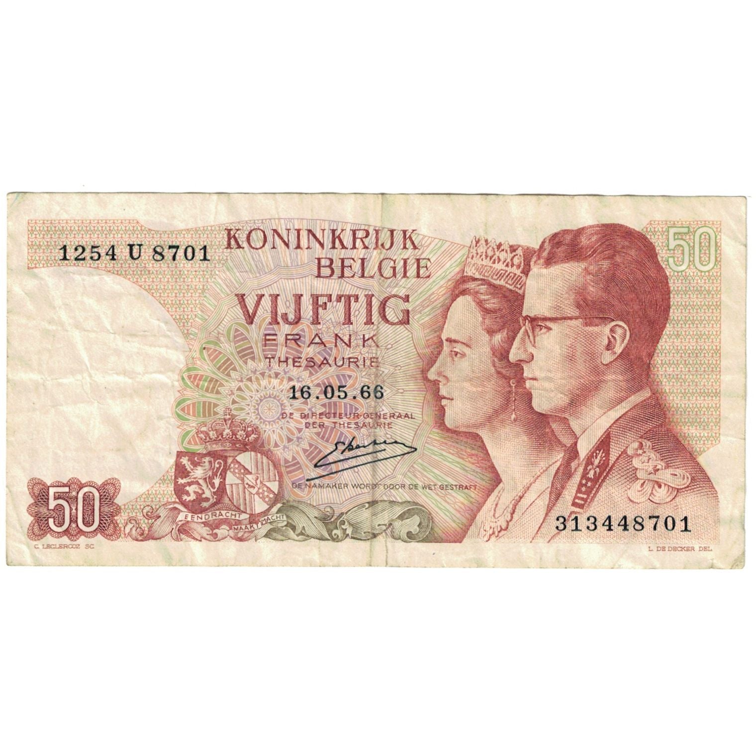 Banknote, Belgium, 50 Francs, 1962, 1962, KM:139, VF(20-25)