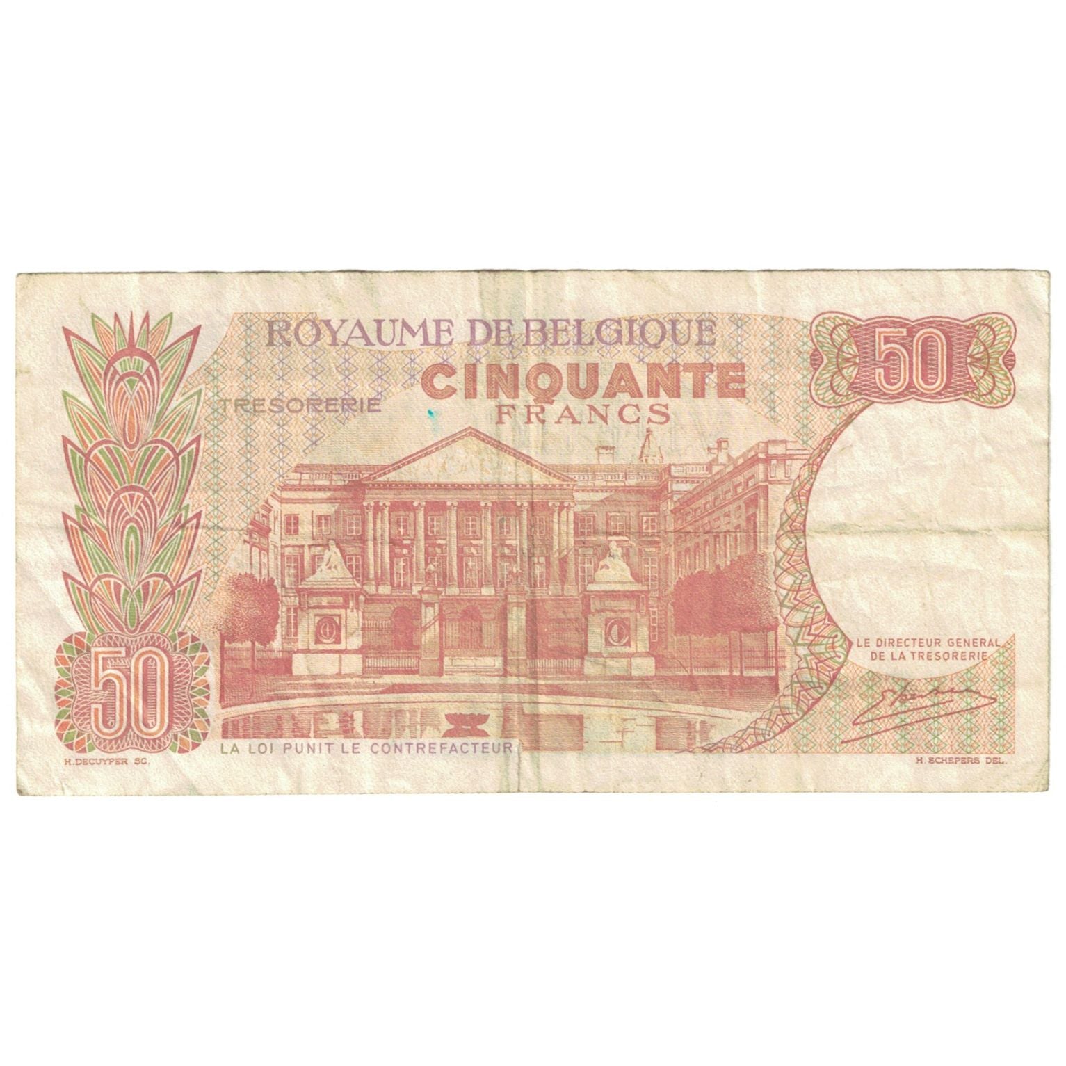 Banknote, Belgium, 50 Francs, 1962, 1962, KM:139, VF(20-25)