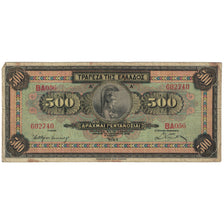 Billet, Grèce, 500 Drachmai, 1932-10-01, KM:102a, B