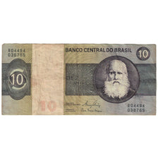 Banknote, Brazil, 10 Cruzeiros, KM:193c, VF(20-25)