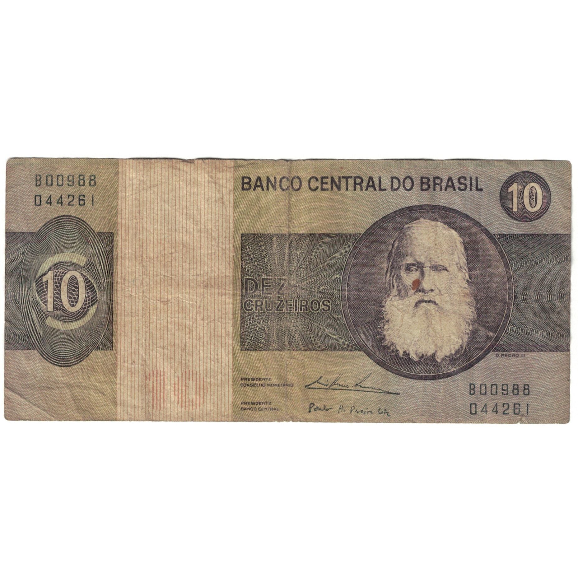 Billete, 10 Cruzeiros, Brasil, KM:193c, BC