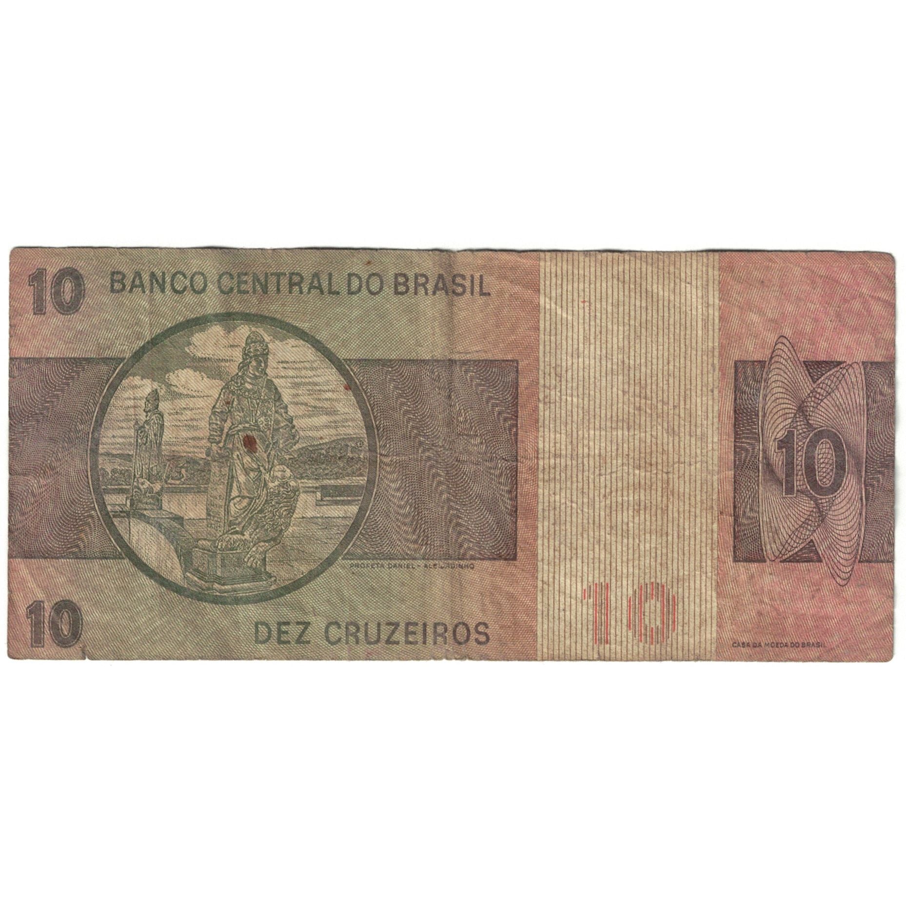 Billete, 10 Cruzeiros, Brasil, KM:193c, BC