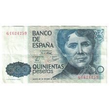 Billet, Espagne, 500 Pesetas, 1979 (1983), 1979-10-23, KM:157, TTB
