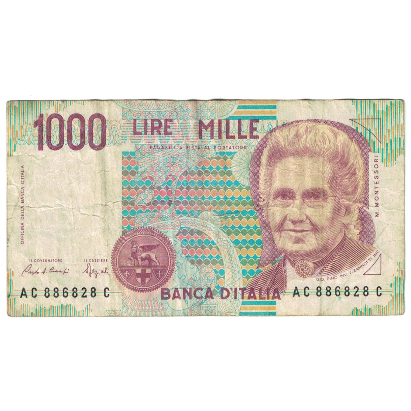 Banknote, Italy, 1000 Lire, 1990, 1990-10-03, KM:114c, VF(20-25)