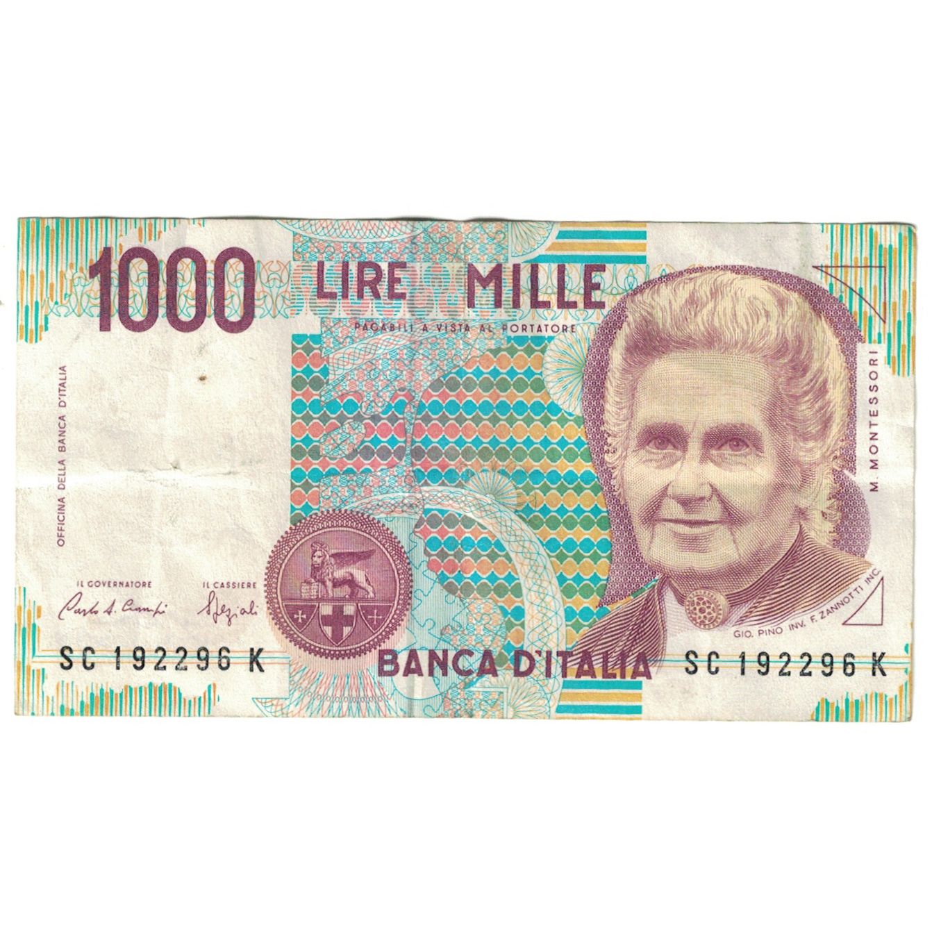 Banknote, Italy, 1000 Lire, 1990, 1990-10-03, KM:114c, VF(20-25)