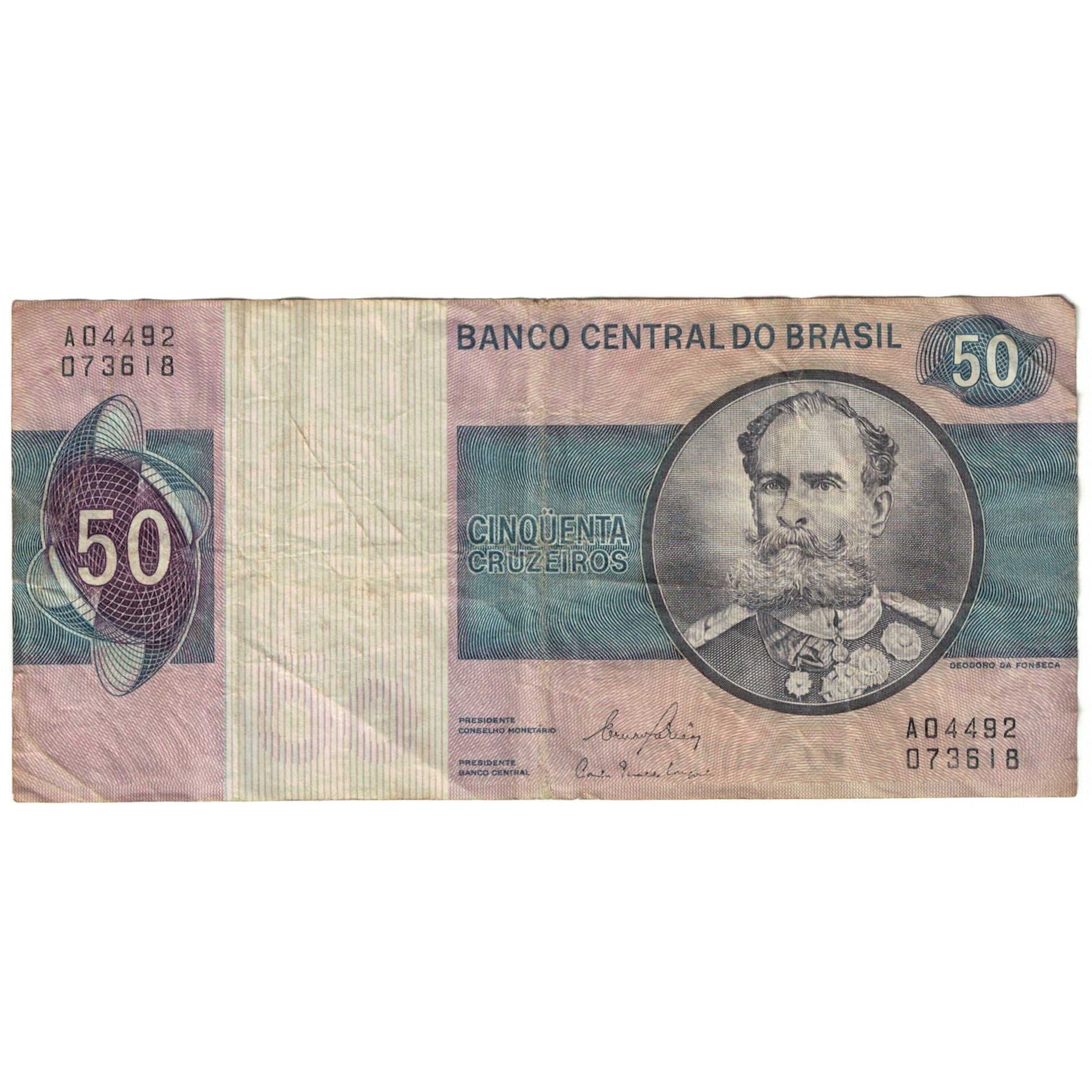 Billet, Brésil, 50 Cruzeiros, Undated (1974), KM:194b, B