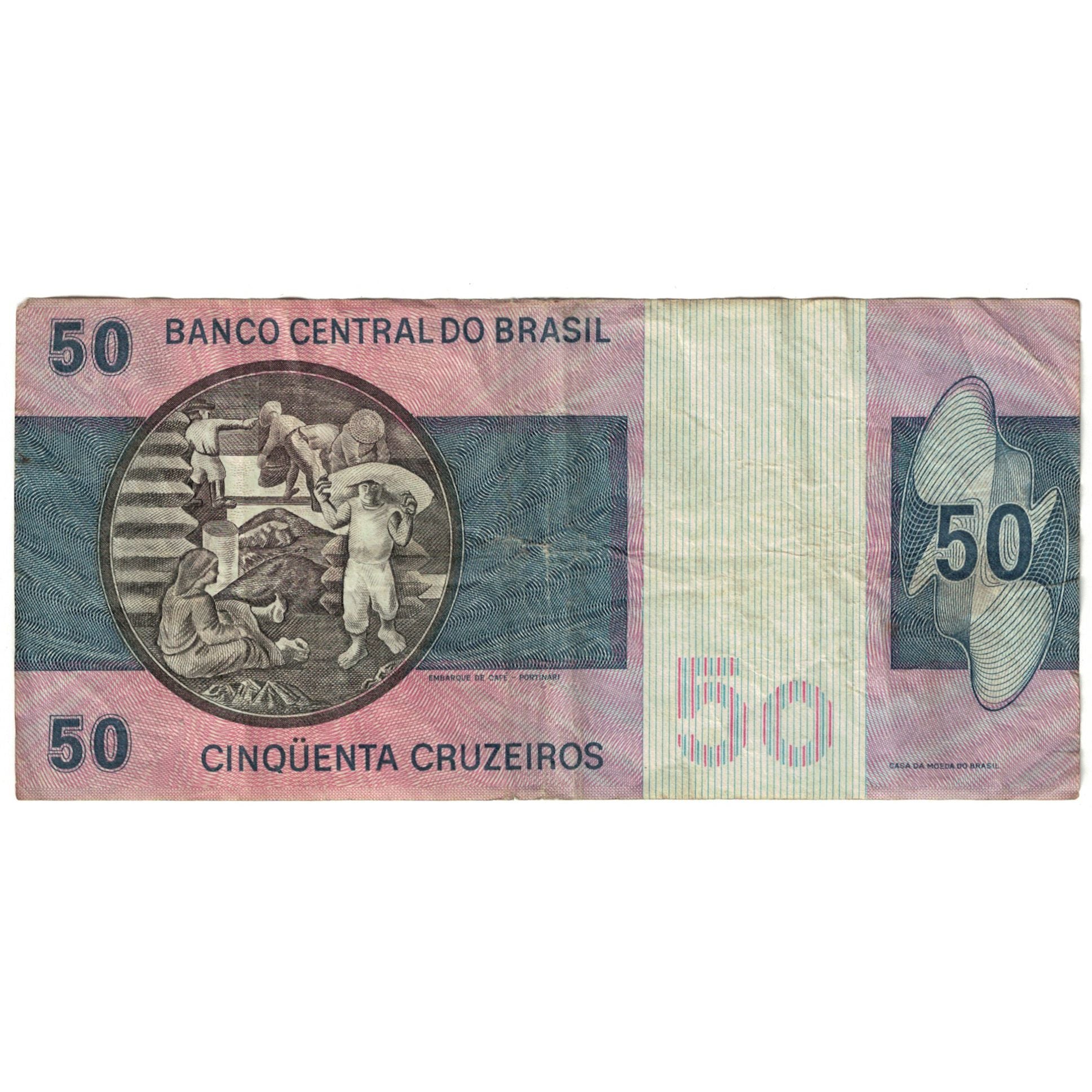 Billet, Brésil, 50 Cruzeiros, Undated (1974), KM:194b, B