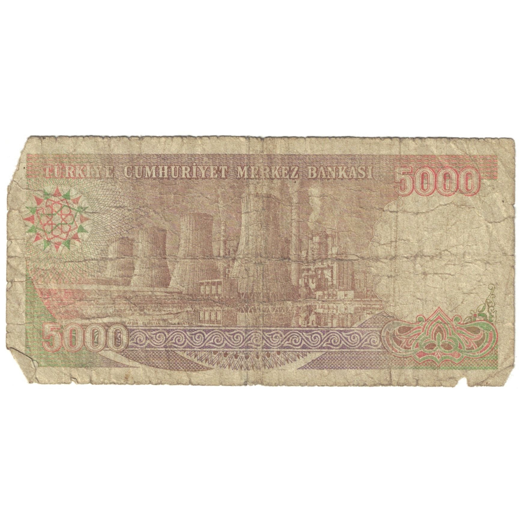 Billete, 5000 Lira, 1990, Turquía, KM:198, MC