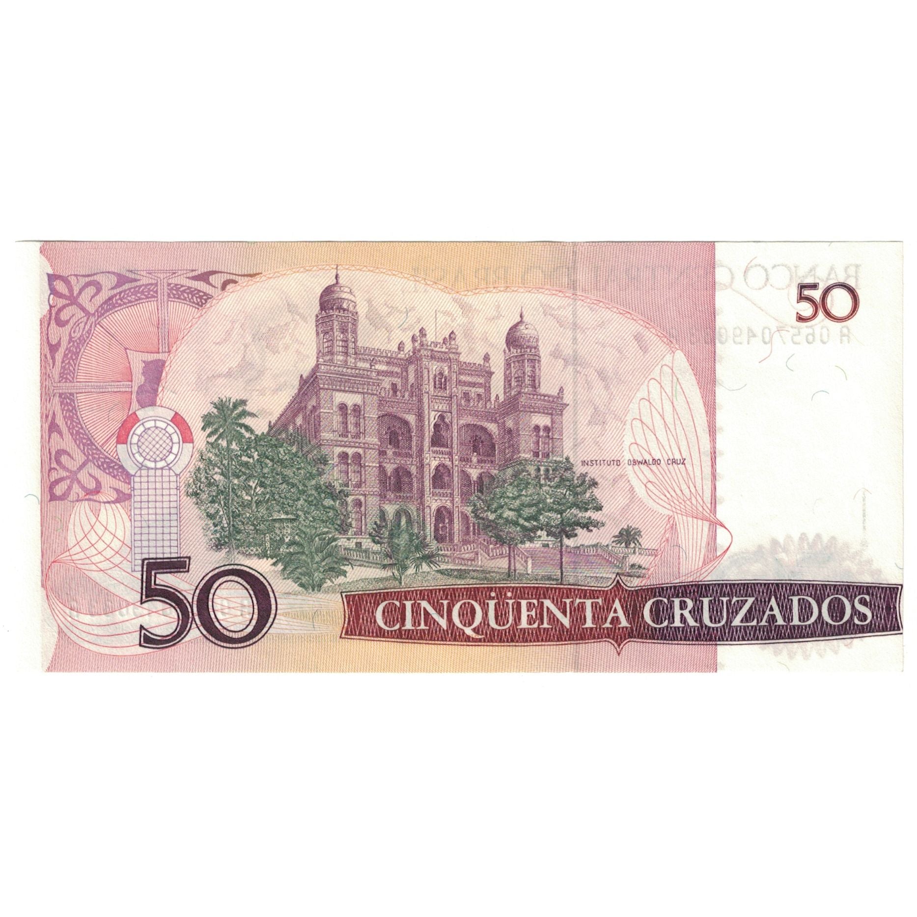 Banknote, Brazil, 50 Cruzados, KM:210a, UNC(65-70)