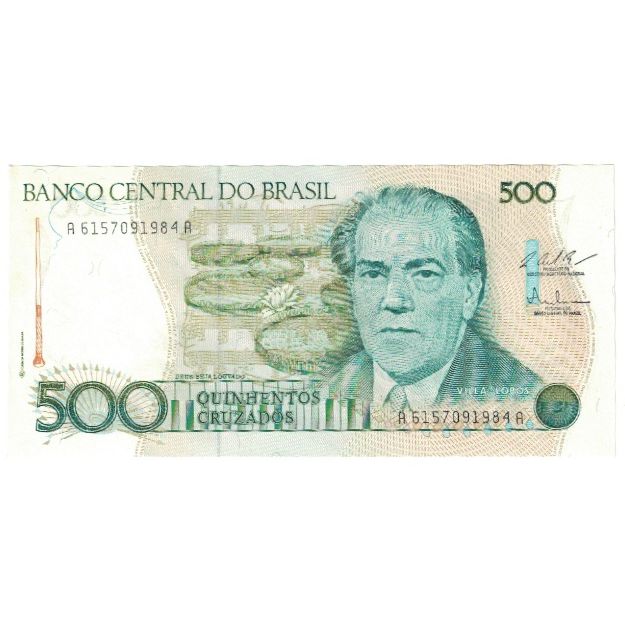Billete, 500 Cruzados, Undated (1986), Brasil, KM:212, UNC