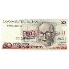 Billet, Brésil, 50 Cruzeiros on 50 Cruzados Novos, KM:223, NEUF