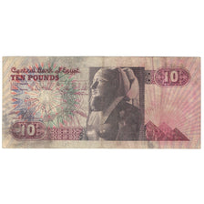 Nota, Egito, 10 Pounds, 1978-2000, KM:51, EF(40-45)