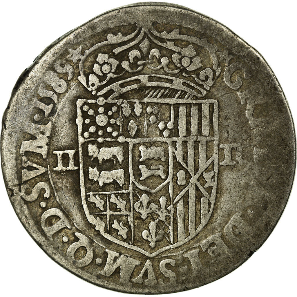 Coin, FRENCH STATES, Béarn, 1/4 Écu de Béarn, 1/4 Ecu, 1589, Pau, VF(30-35)
