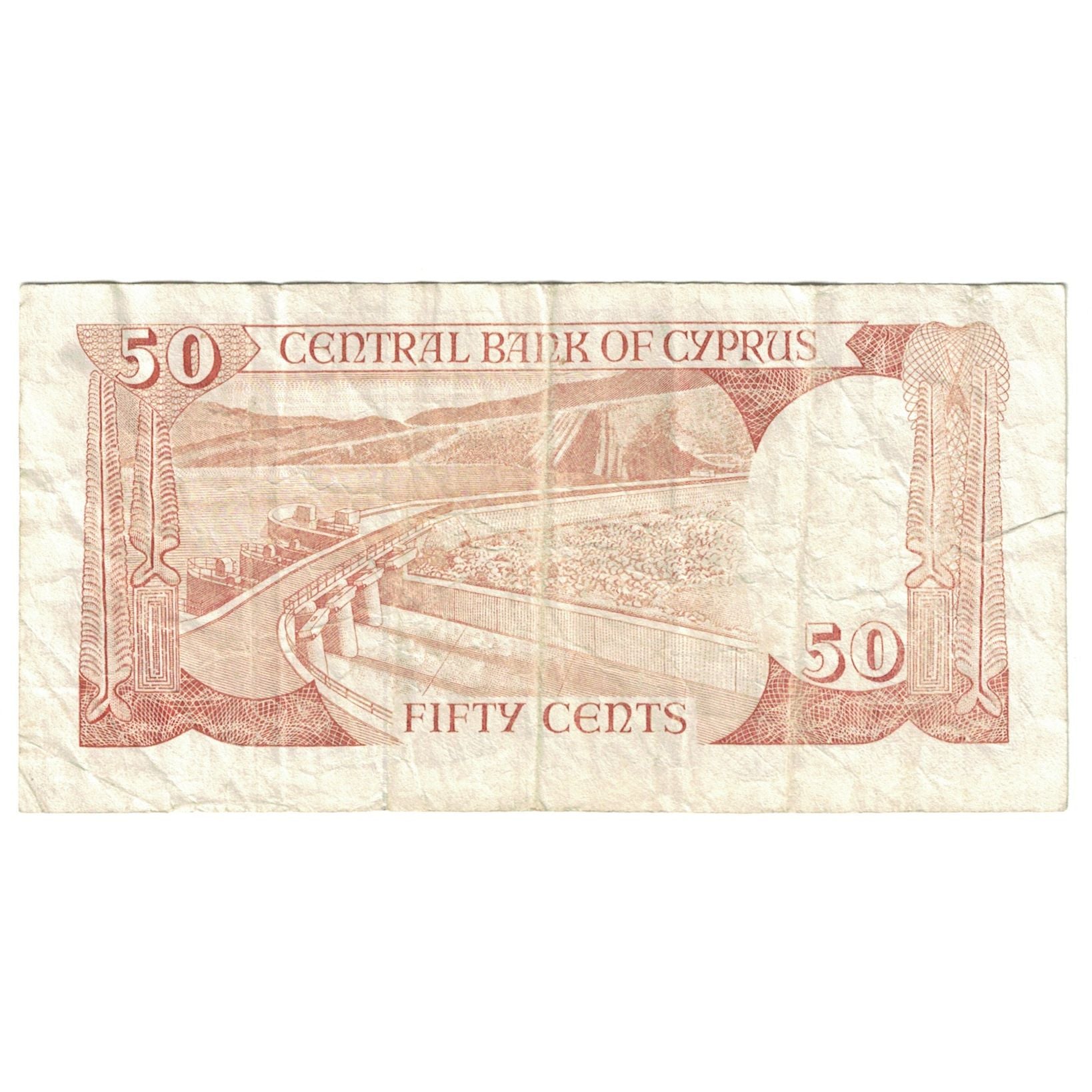 Billete, 50 Cents, Chipre, 1987-04-01, KM:52, MBC