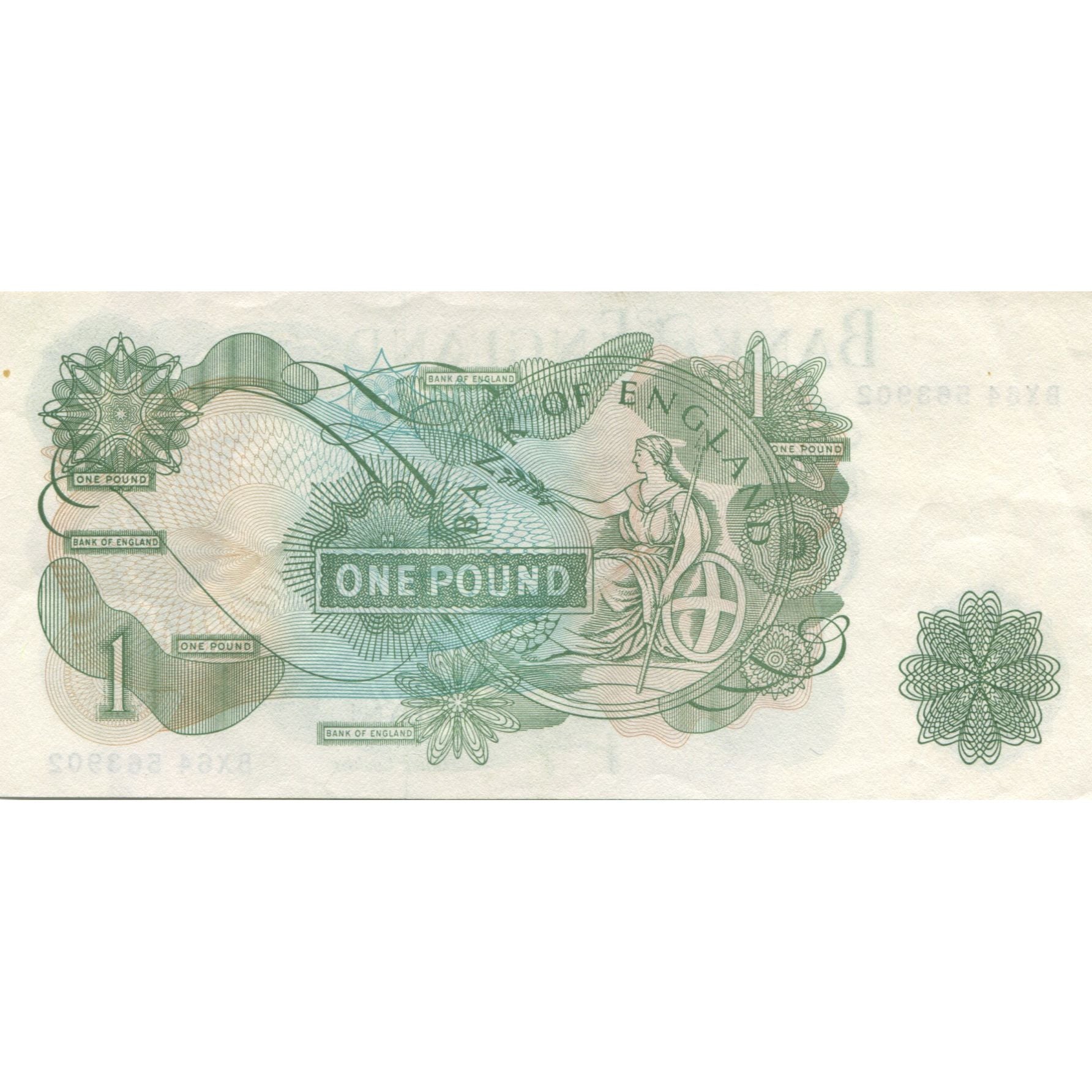 Billete, 1 Pound, Gran Bretaña, KM:374g, UNC