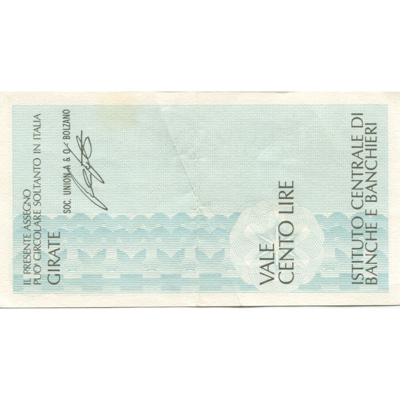 Billete, 100 Lire, Italia, SC