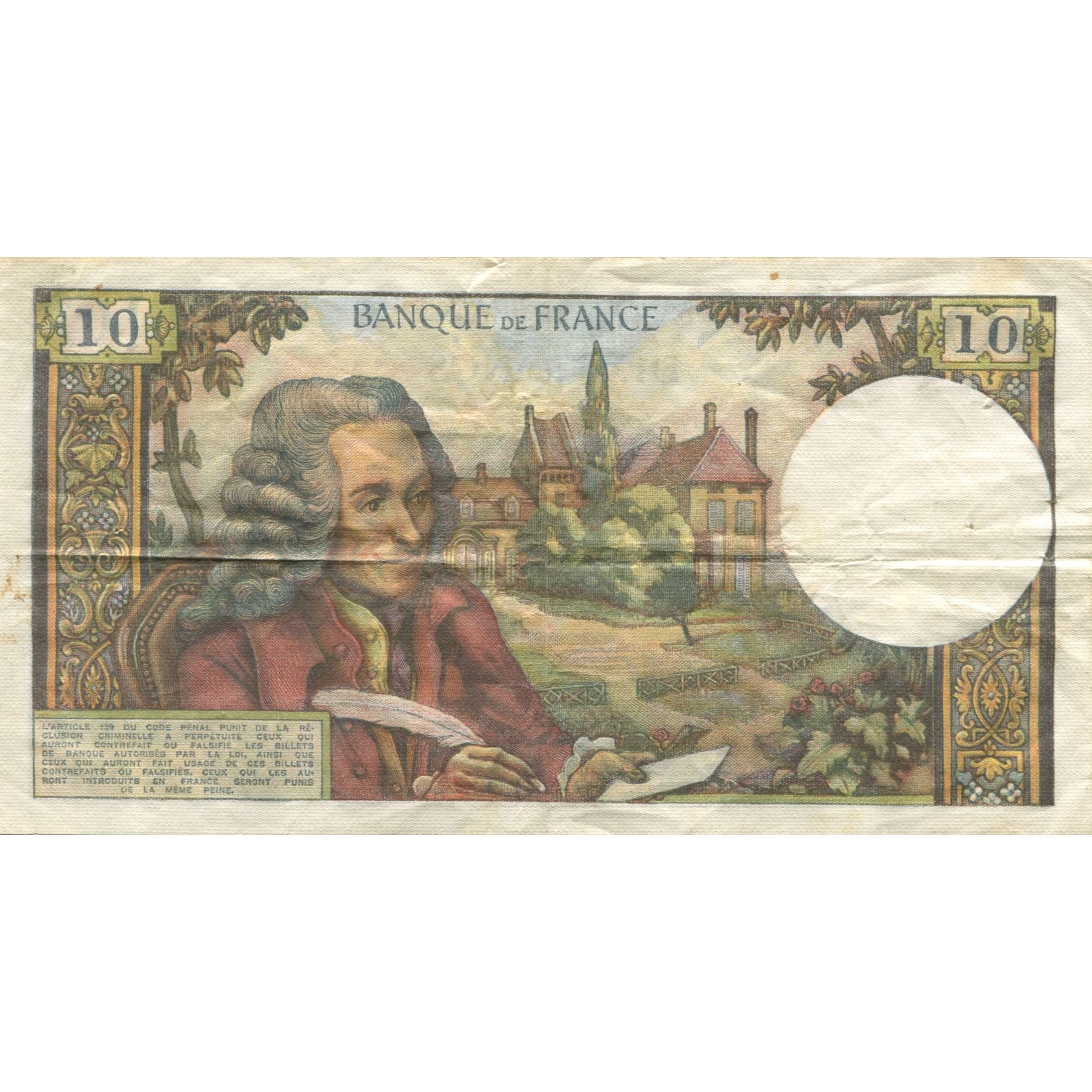 Francia, 10 Francs, Voltaire, 1973, U.854, MBC, Fayette:62.60, KM:147d
