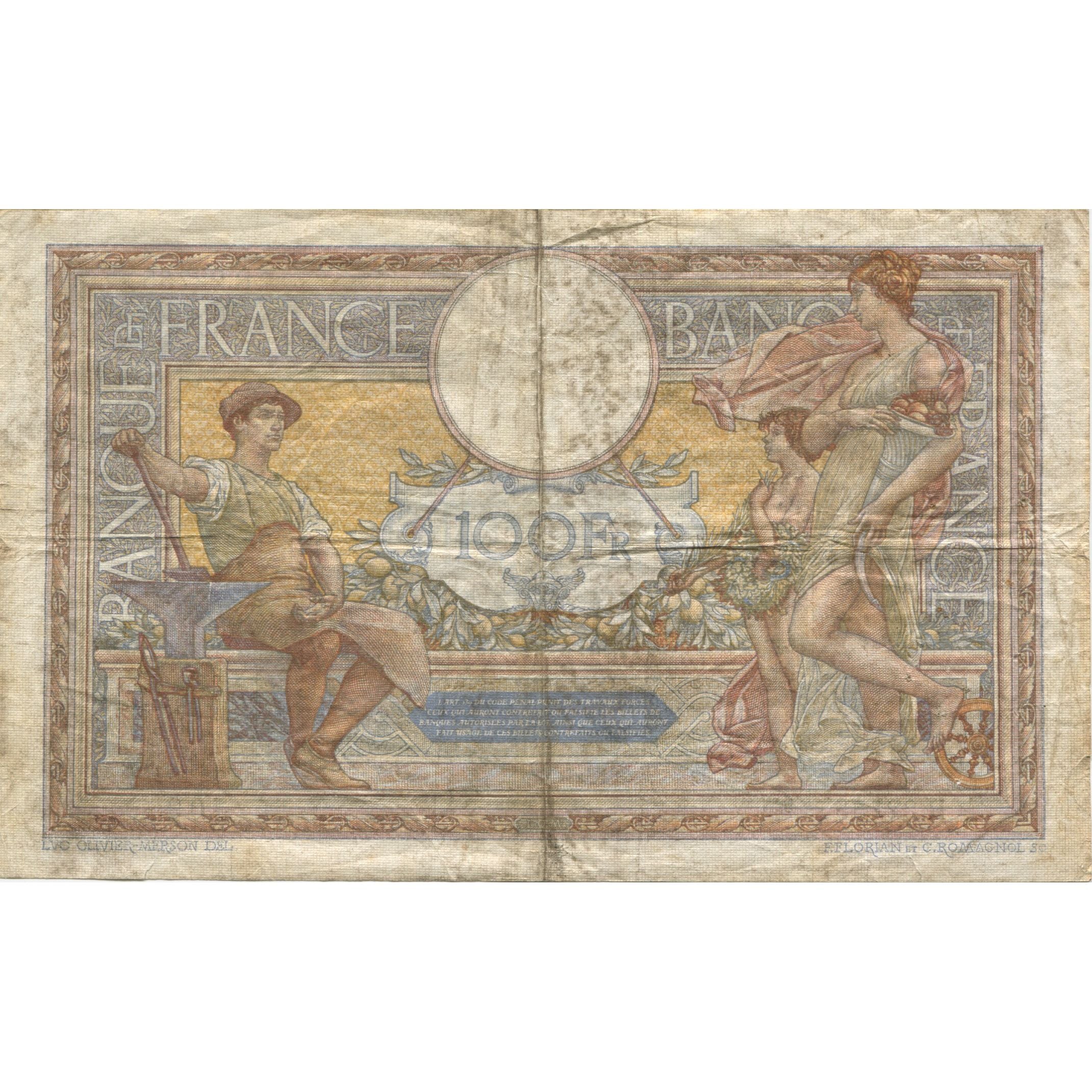 Francia, 100 Francs, R.22755, MB, Fayette:24.07, KM:78c