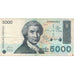 Billet, Croatie, 5000 Dinara, 1992, 1992-01-15, KM:24a, TB+