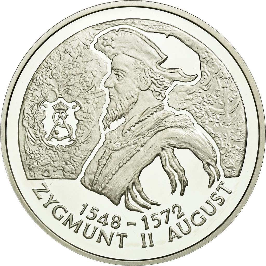 Coin, Poland, 10 Zlotych, 1996, MS(65-70), Silver, KM:307