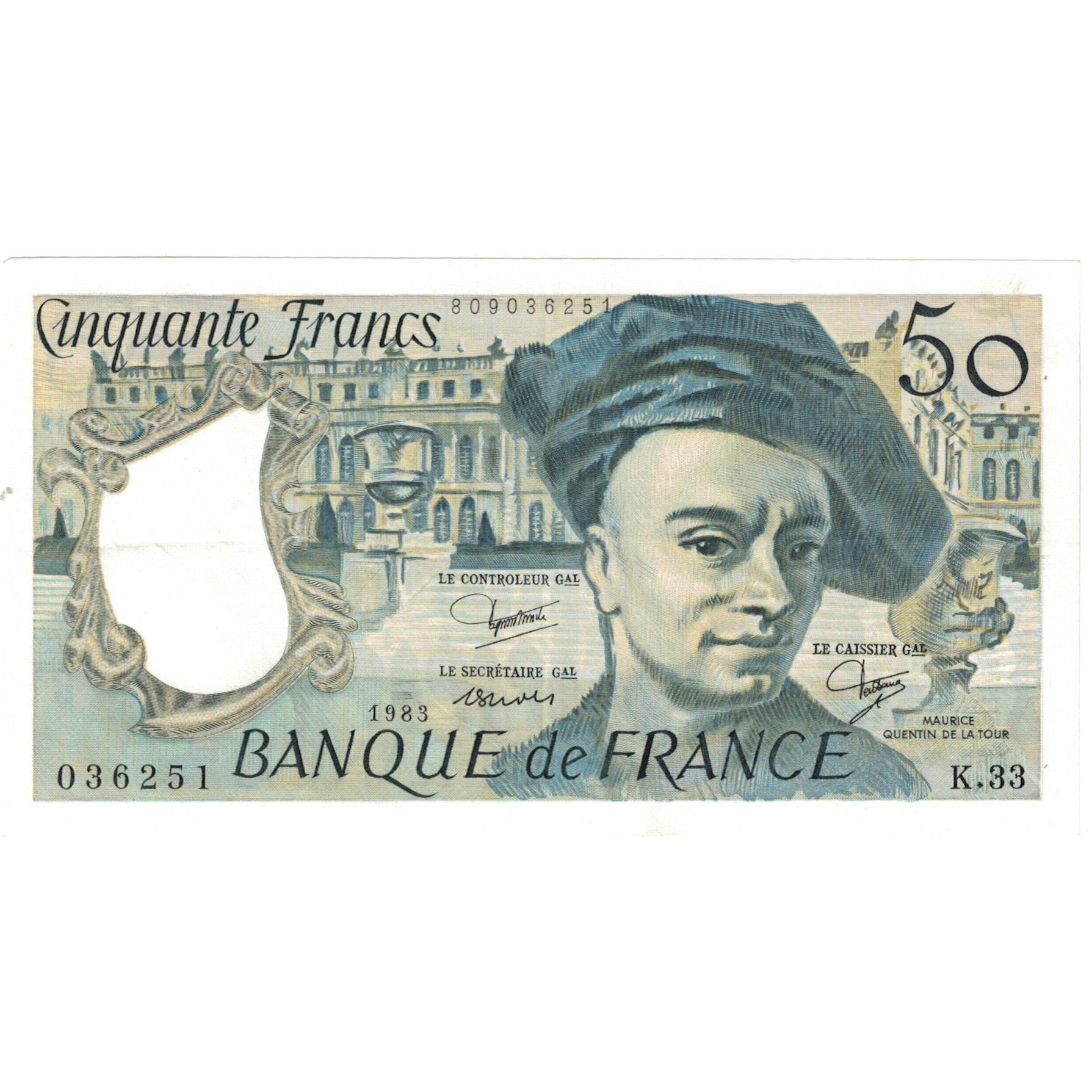 Francia, 50 Francs, Quentin de La Tour, 1983, K.33 036251, UNC, Fayette:F67.17