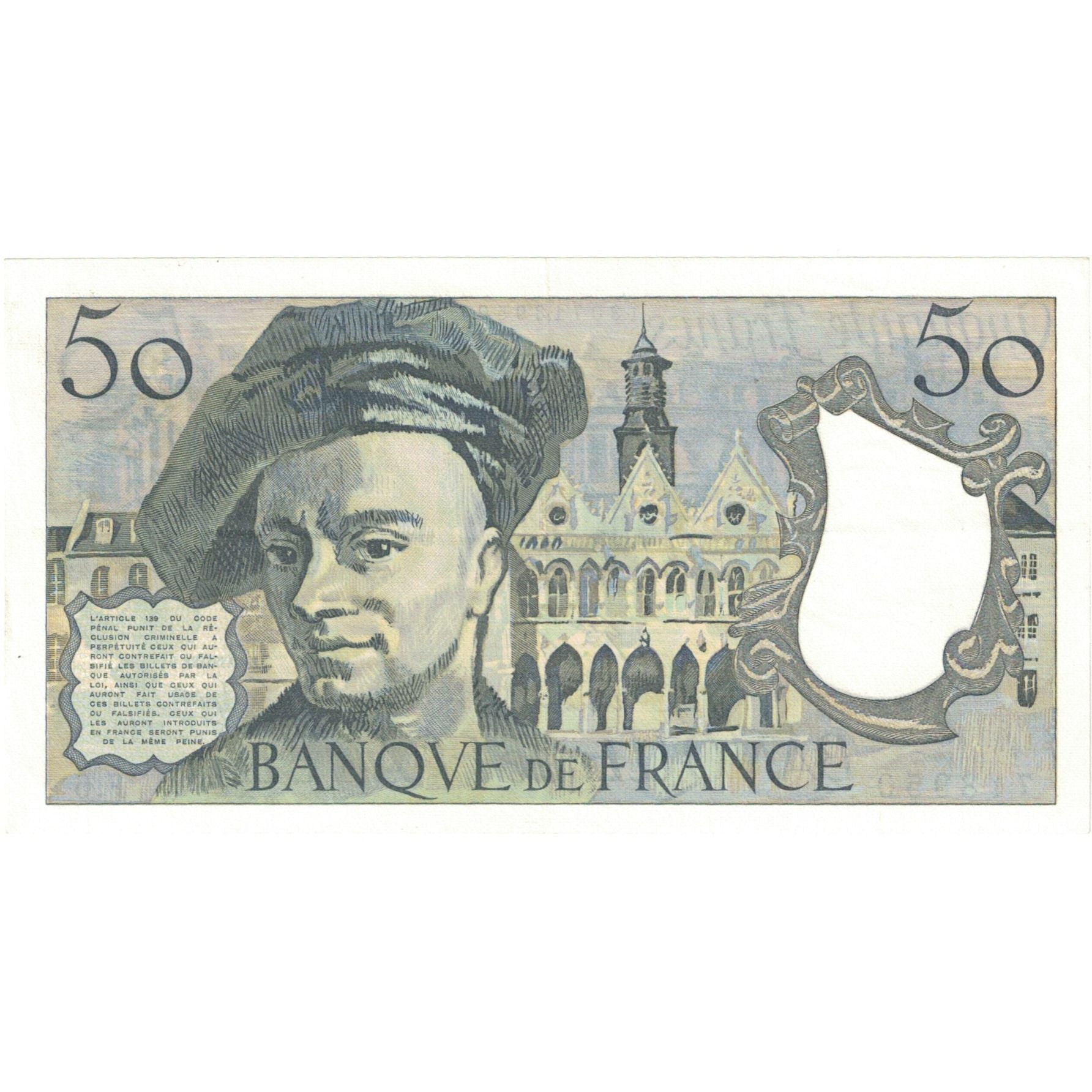 Francja, 50 Francs, Quentin de La Tour, 1980, F.6 718950, UNC(65-70)