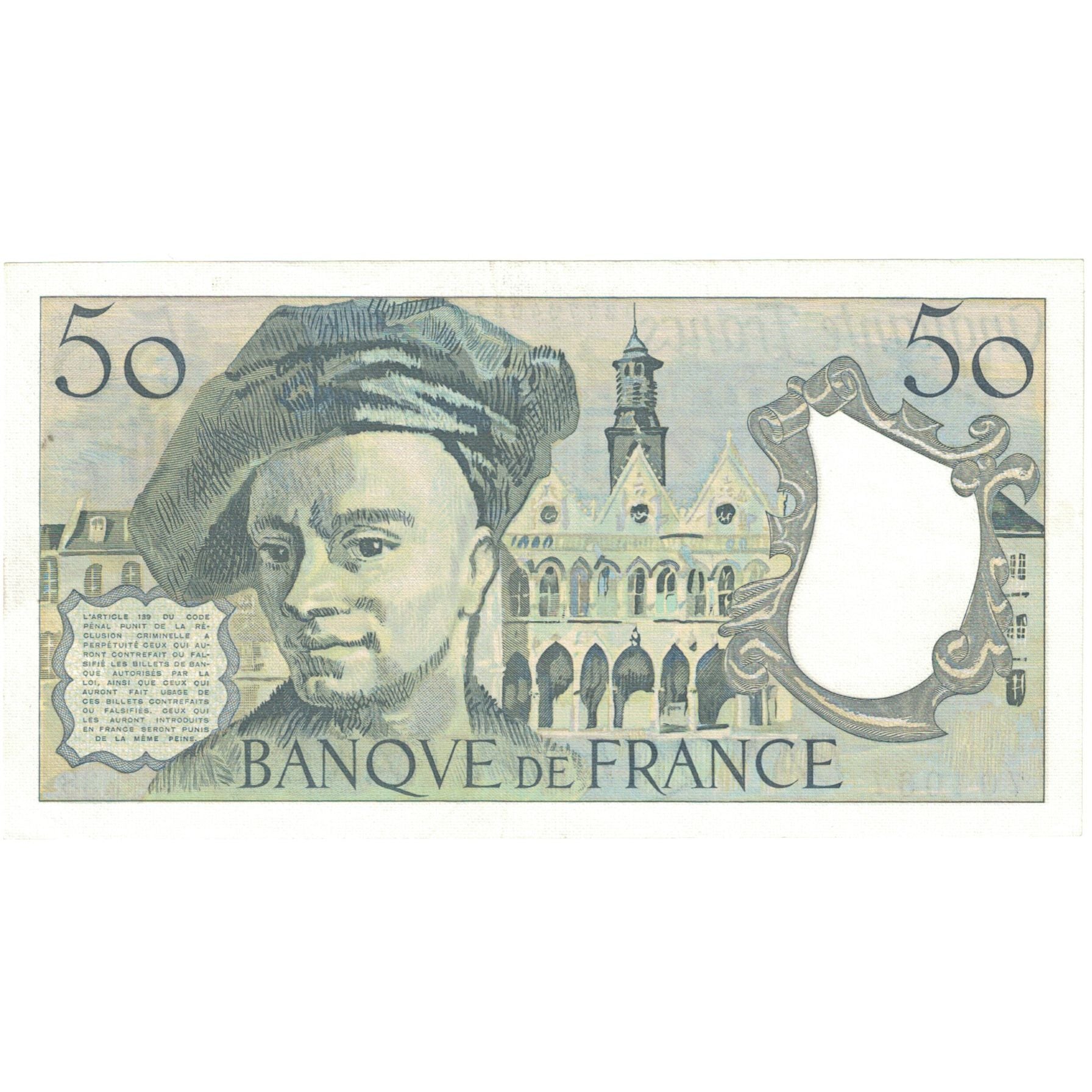 Francja, 50 Francs, Quentin de La Tour, 1984, C.38 704067, UNC(63)