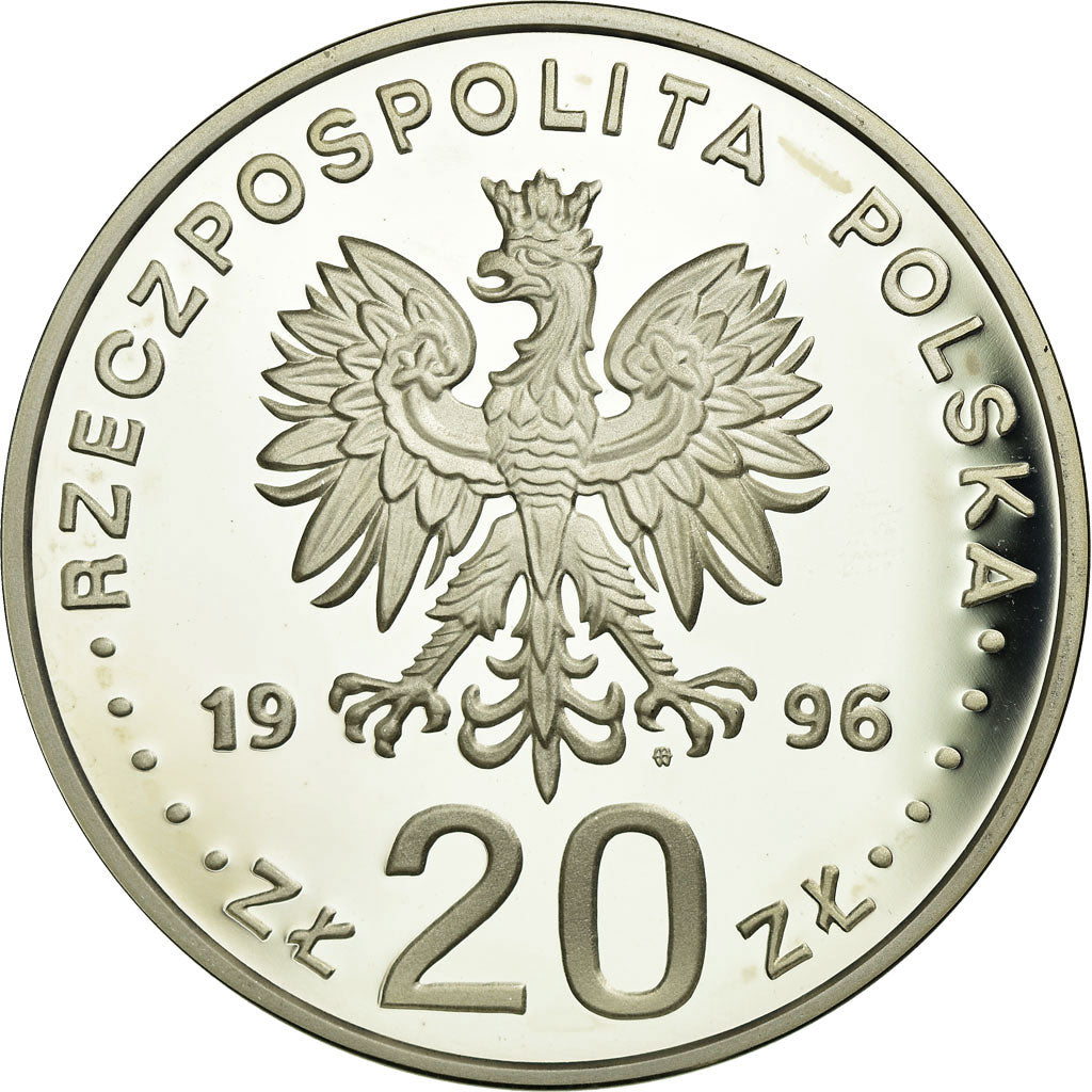 Monnaie, Pologne, 20 Zlotych, 1996, FDC, Argent, KM:309