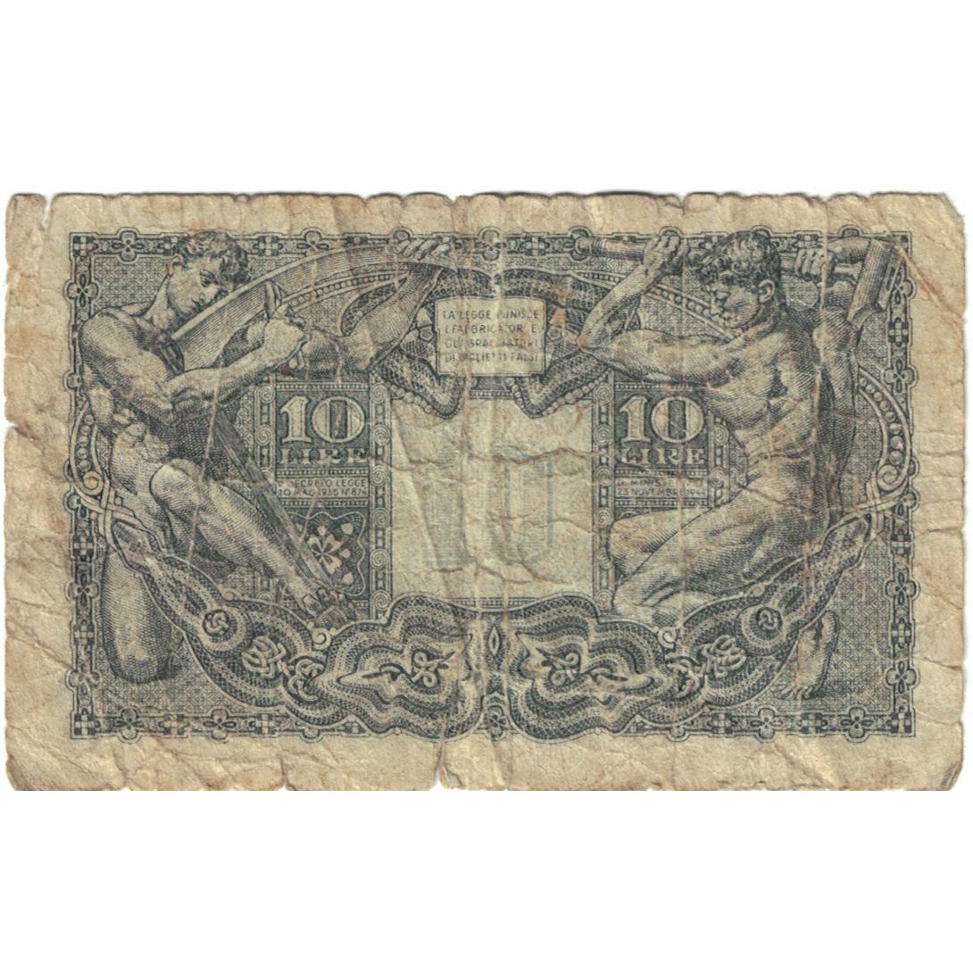 Billet, Italie, 10 Lire, KM:32a, B