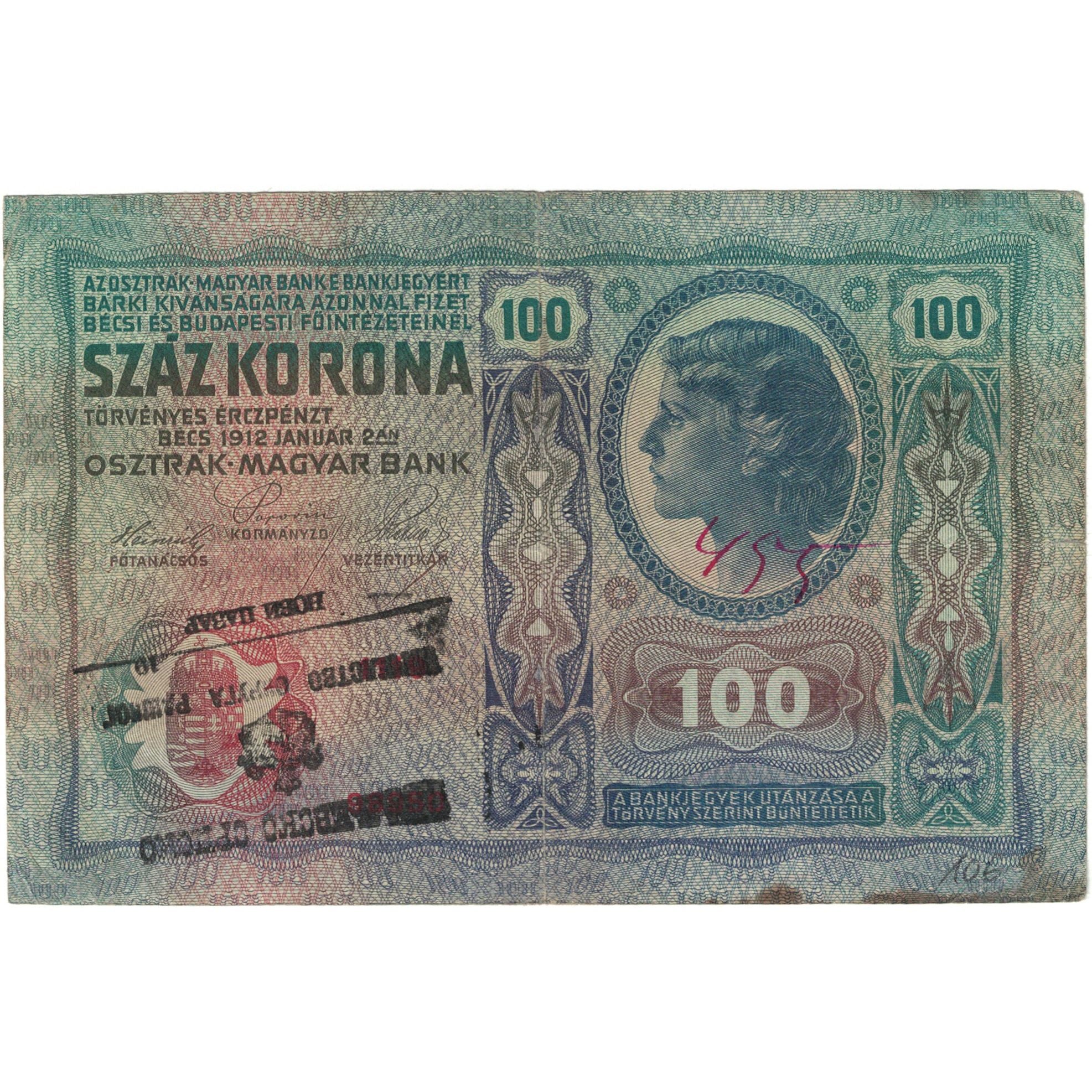 Banconote, Austria, 100 Kronen, 1912, KM:12, B