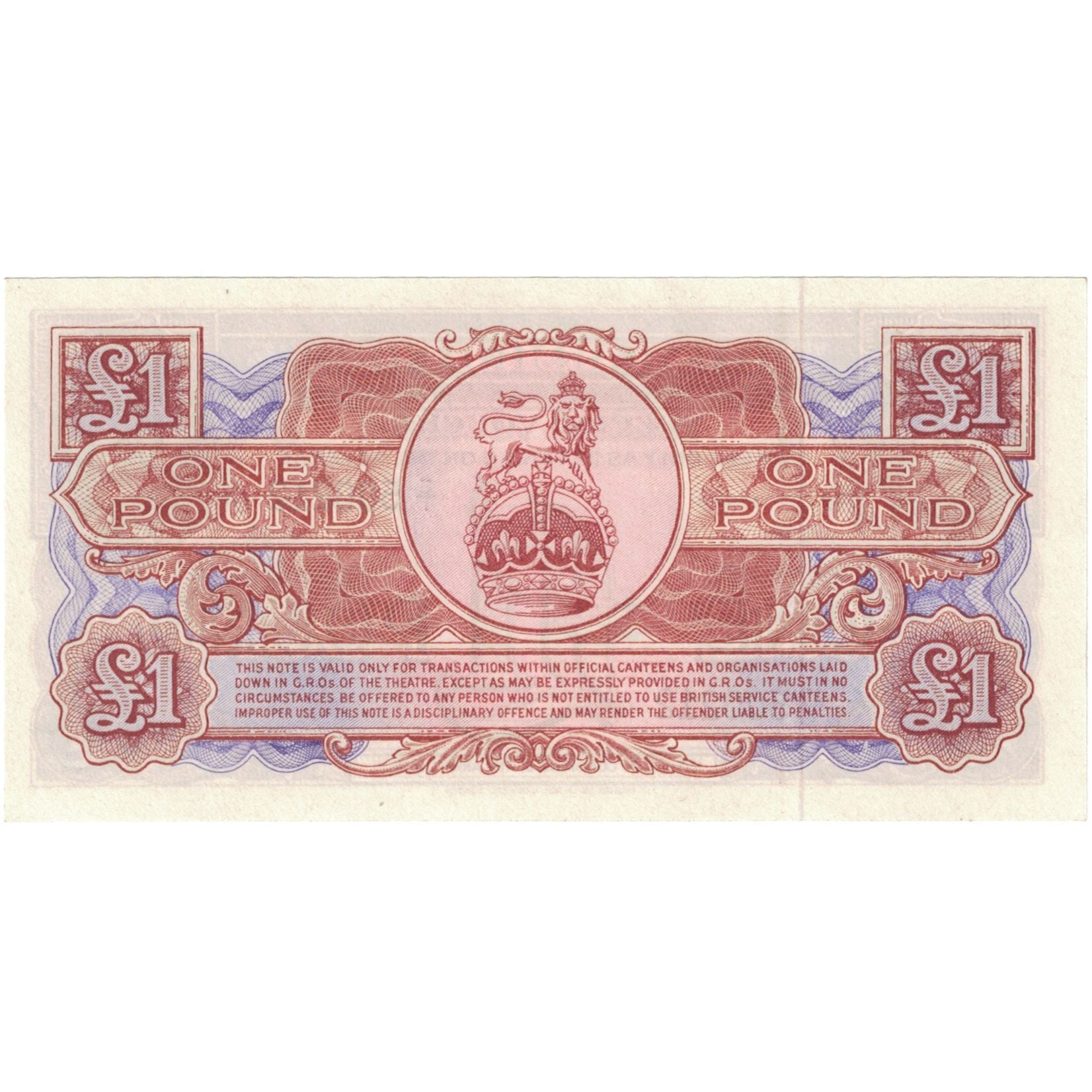 Geldschein, Großbritannien, 1 Pound, undated 1956, KM:M29, UNZ