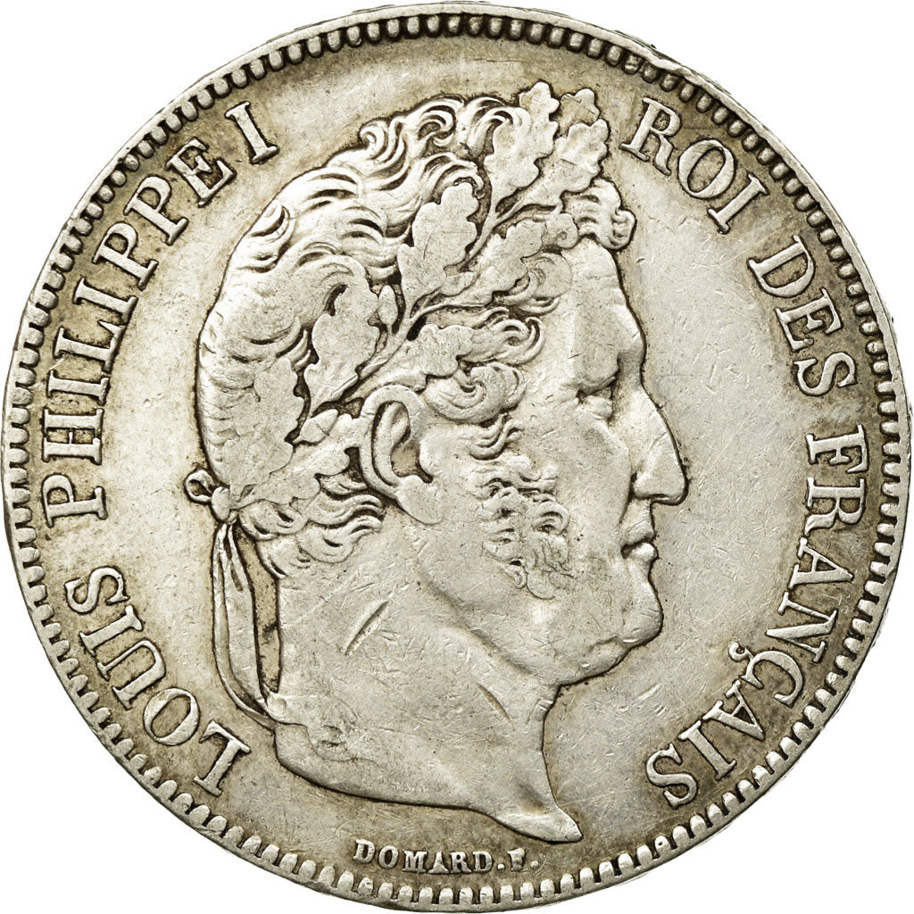 Coin, France, Louis-Philippe, 5 Francs, 1834, Paris, EF(40-45), Silver