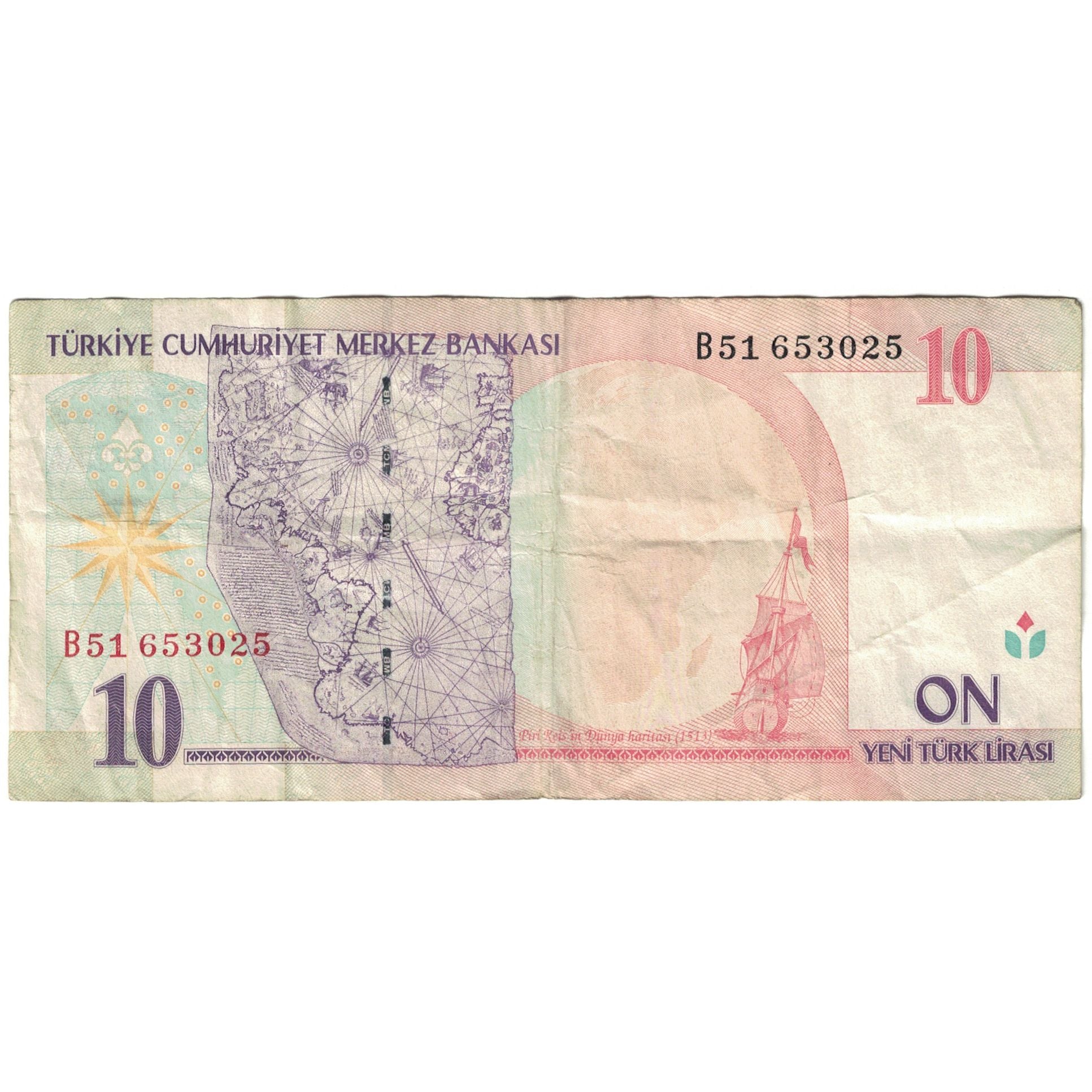 Geldschein, Türkei, 10 Lira, 1970, 1970-01-14, KM:147a, S