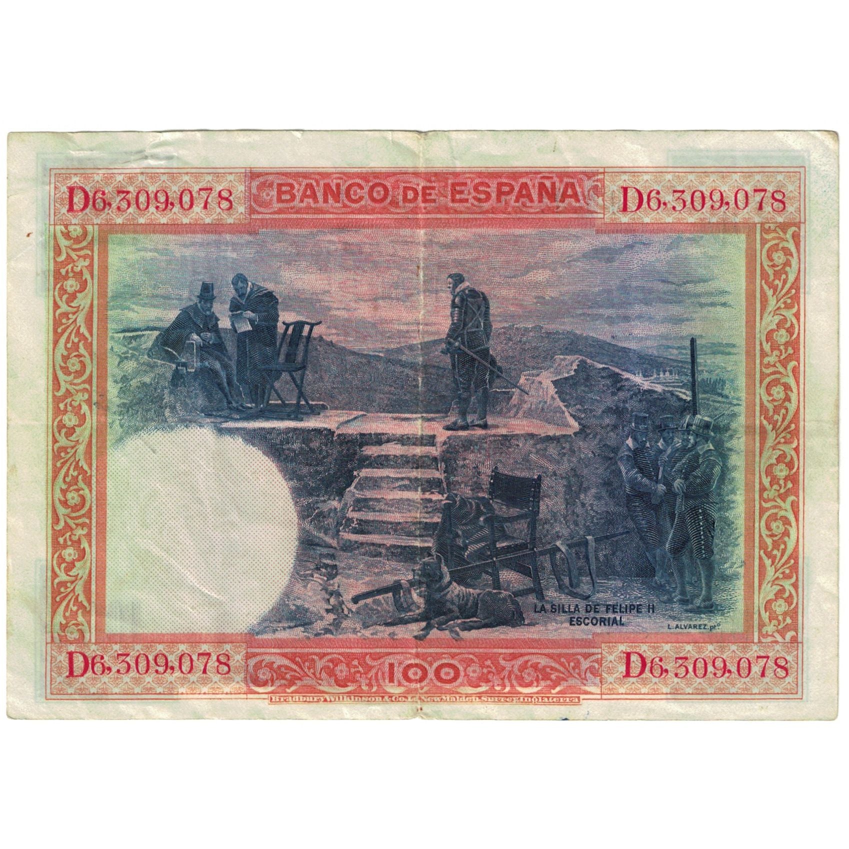 Banconote, Spagna, 100 Pesetas, 1925, 1925-07-01, KM:69a, BB