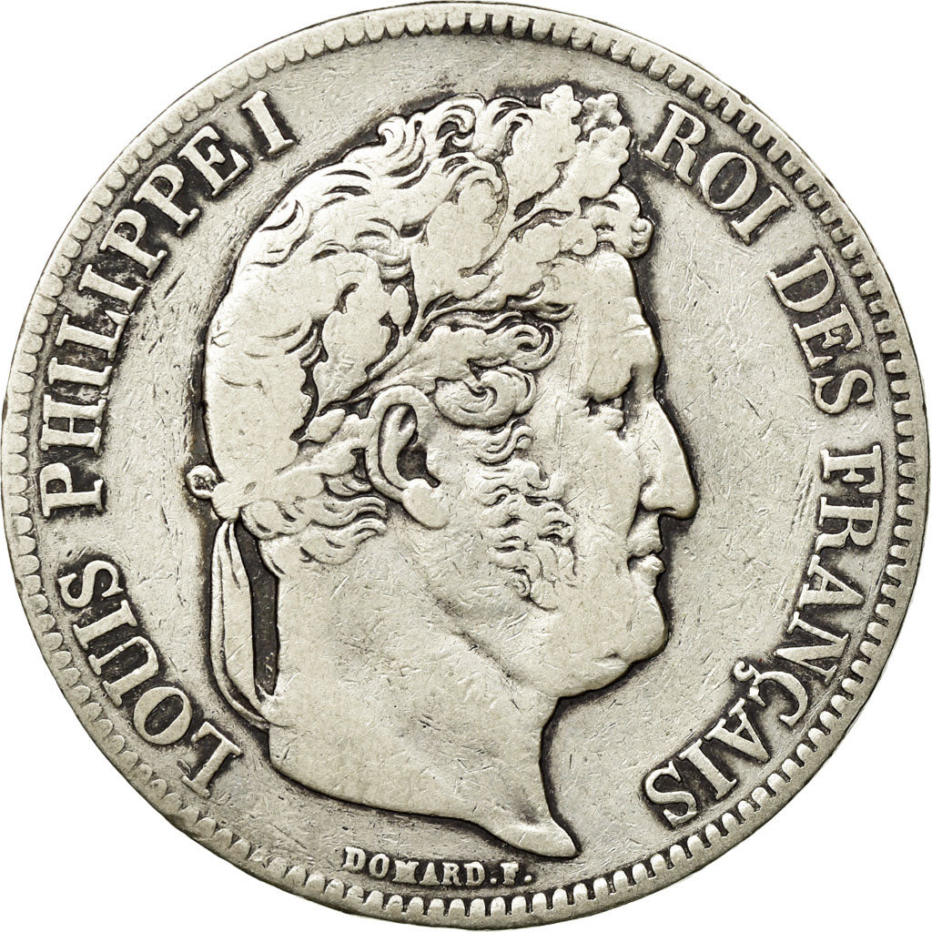 Coin, France, Louis-Philippe, 5 Francs, 1839, Lille, VF(30-35), Silver