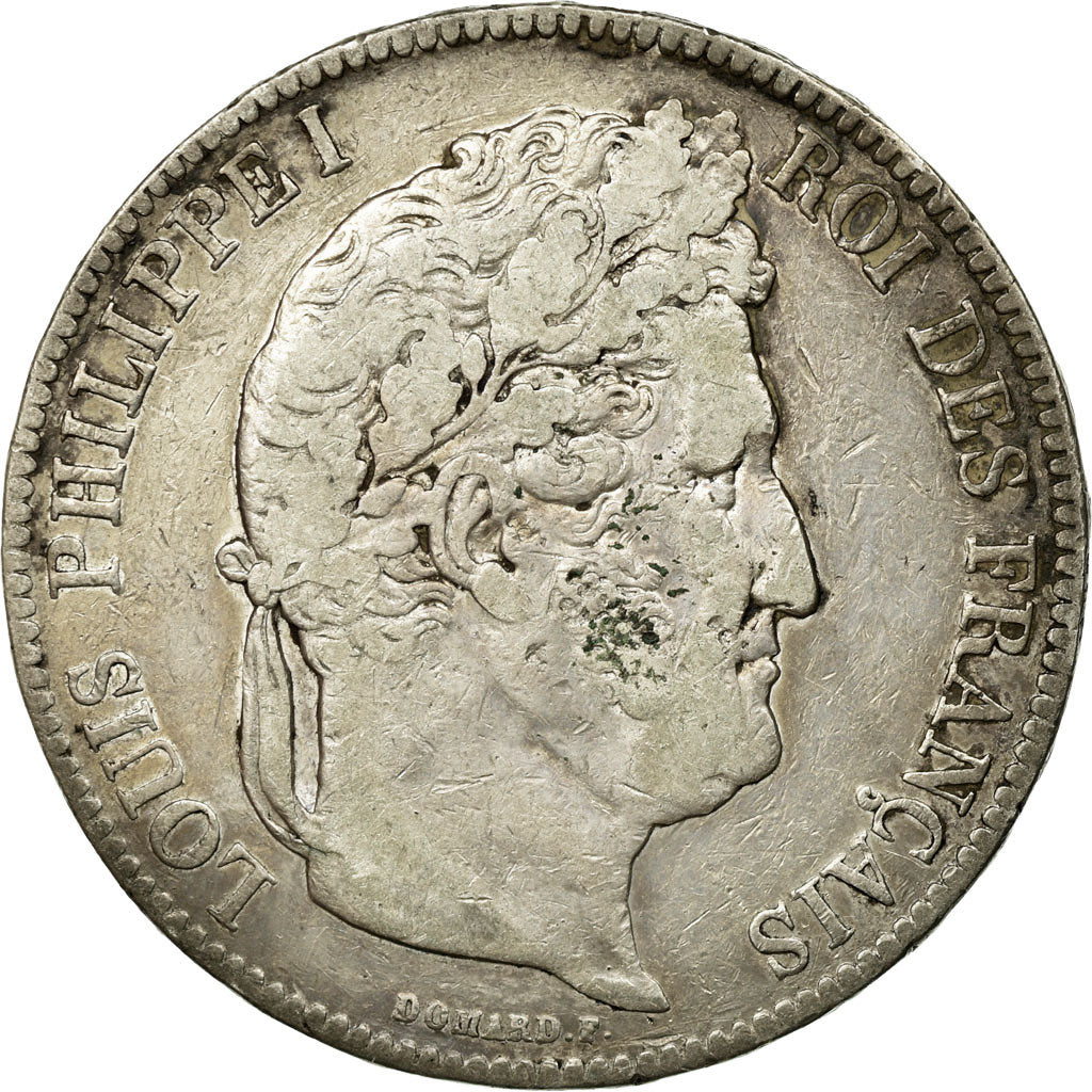 Coin, France, Louis-Philippe, 5 Francs, 1841, Rouen, VF(20-25), Silver