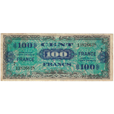 France, 100 Francs, 1944, 13826628, EF(40-45), Fayette:VF25.7, KM:118a