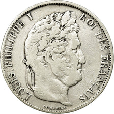 Coin, France, Louis-Philippe, 5 Francs, 1844, Lille, VF(20-25), Silver