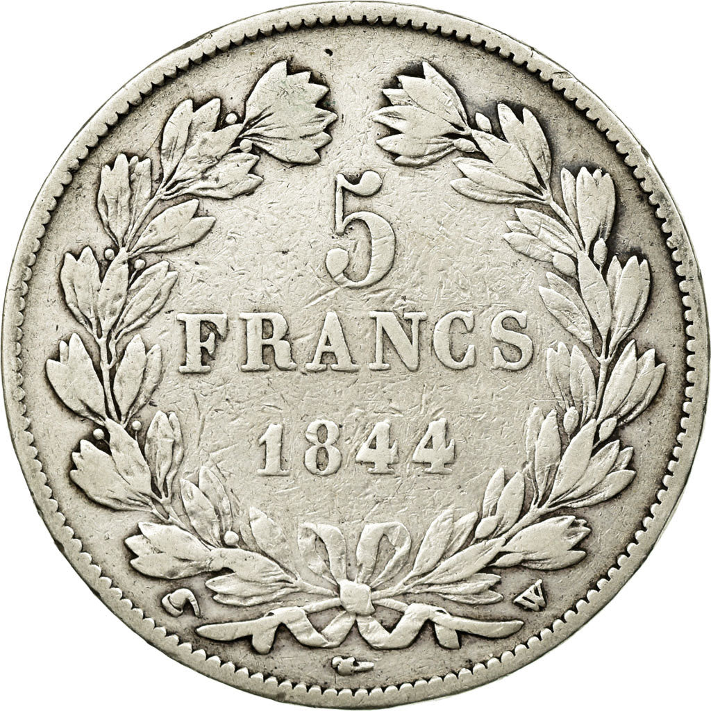 Coin, France, Louis-Philippe, 5 Francs, 1844, Lille, VF(20-25), Silver