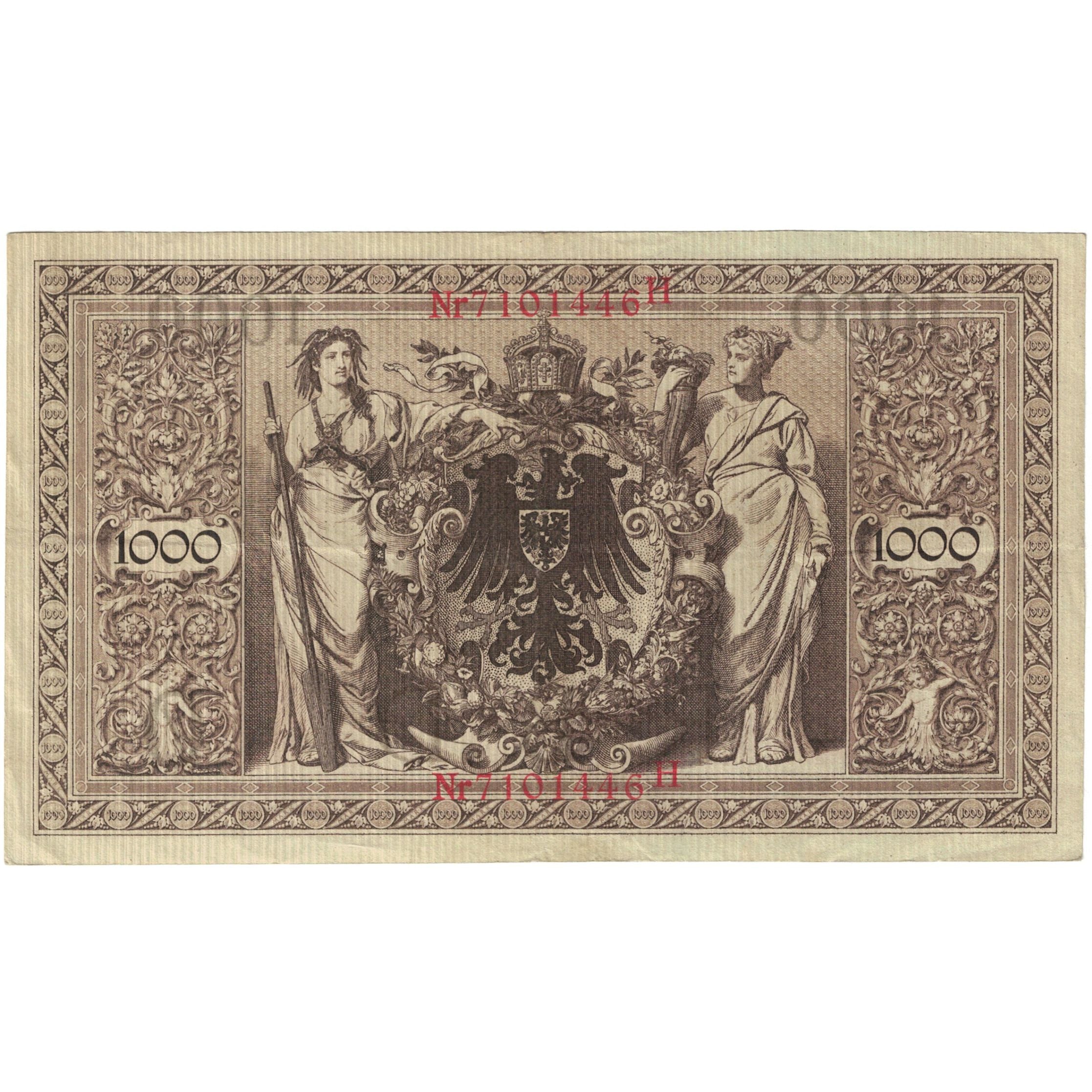 Banknote, Germany, 1000 Mark, 1910, 1910-04-21, KM:44a, EF(40-45)