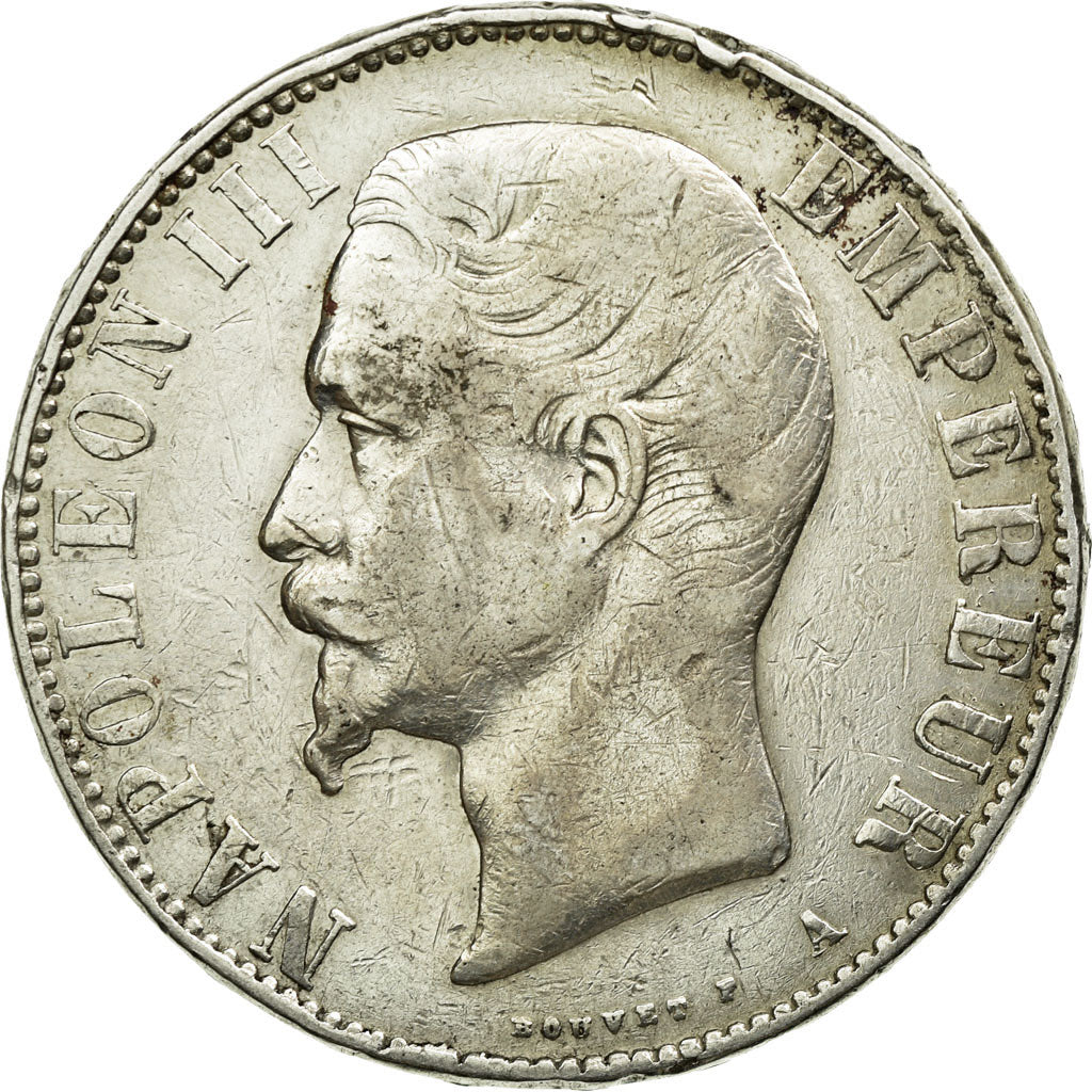 Monnaie, France, Napoleon III, Napoléon III, 5 Francs, 1855, Paris, TB, Argent