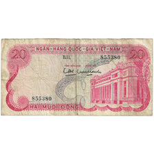Banknote, South Viet Nam, 20 D<ox>ng, KM:24a, VF(20-25)