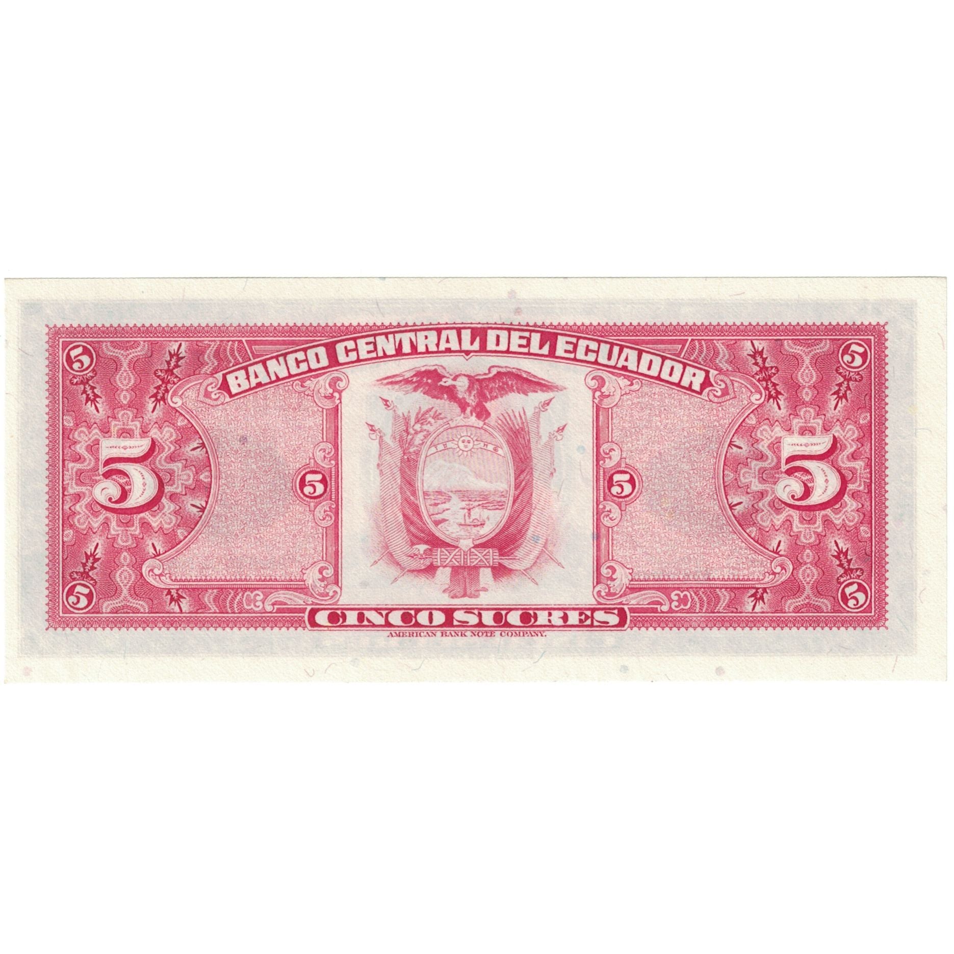 Banconote, Ecuador, 5 Sucres, 1983-04-20, KM:108b, BB