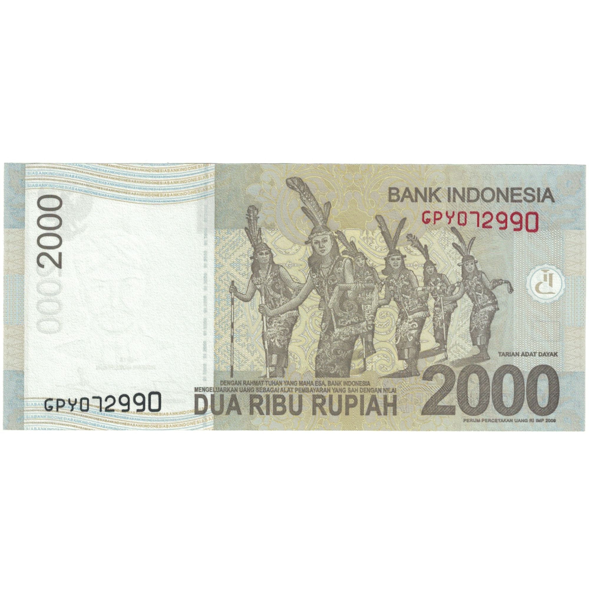 Banconote, Indonesia, 2000 Rupiah, 2015, 2015, FDS