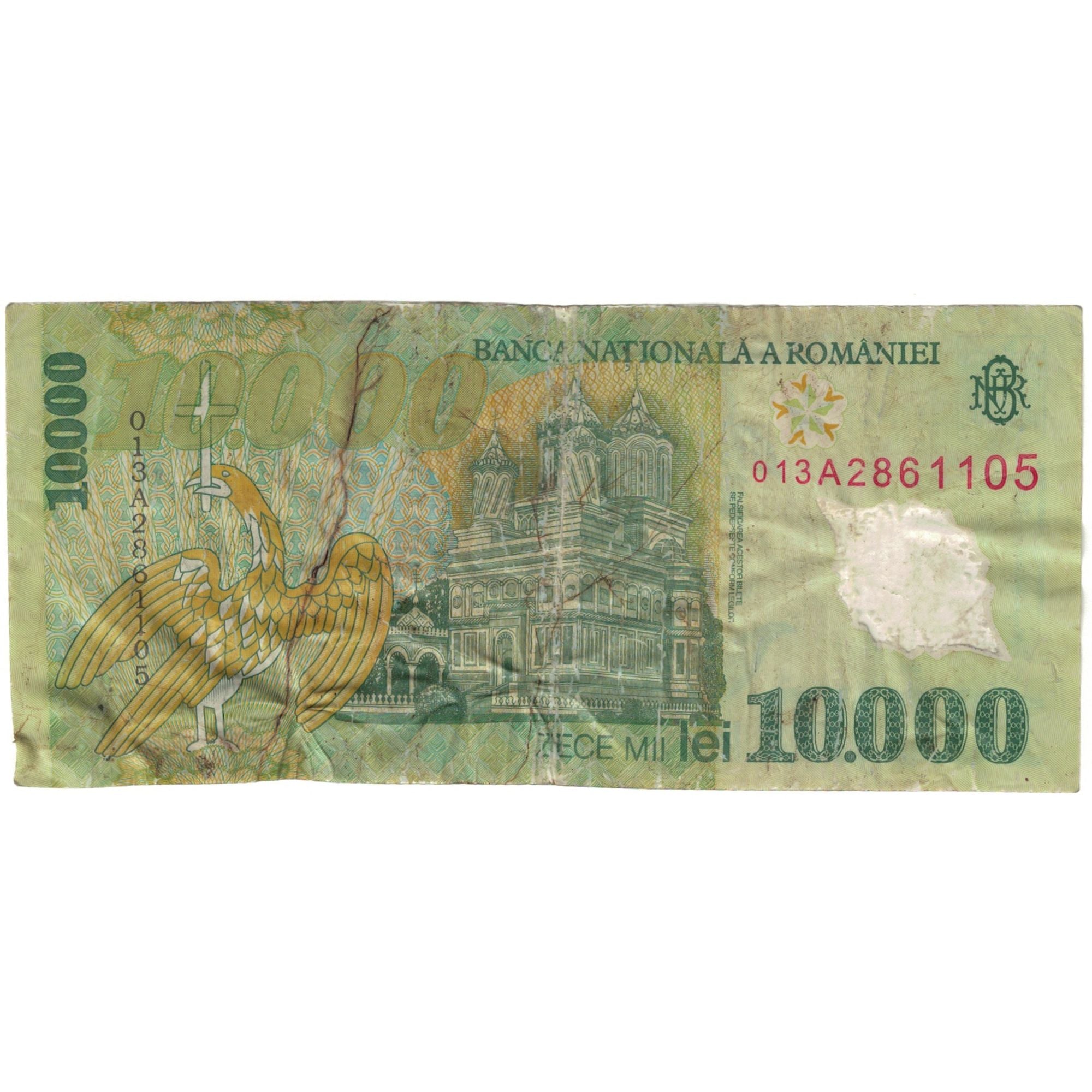 Geldschein, Rumänien, 10,000 Lei, 2000, KM:112a, SGE