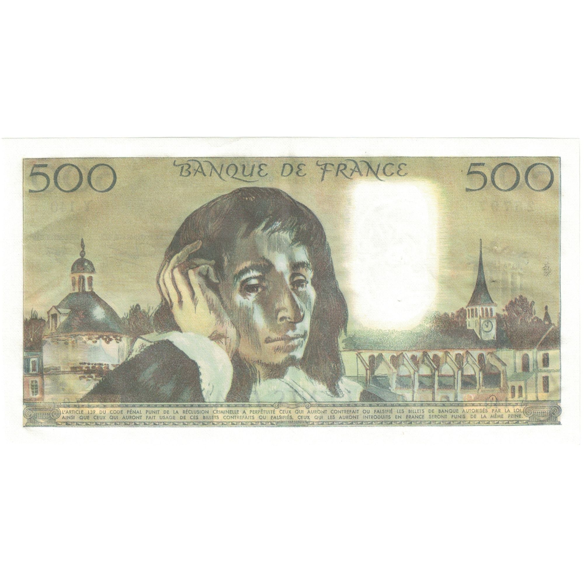 France, 500 Francs, Pascal, 1981, Y.140 25797, UNC(63), Fayette:71.24, KM:156e