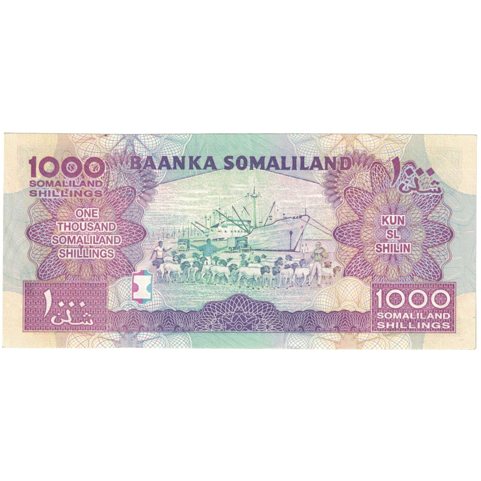 Billet, Somalie, 1000 Shilin = 1000 Shillings, 2011, 2011, KM:37a, NEUF