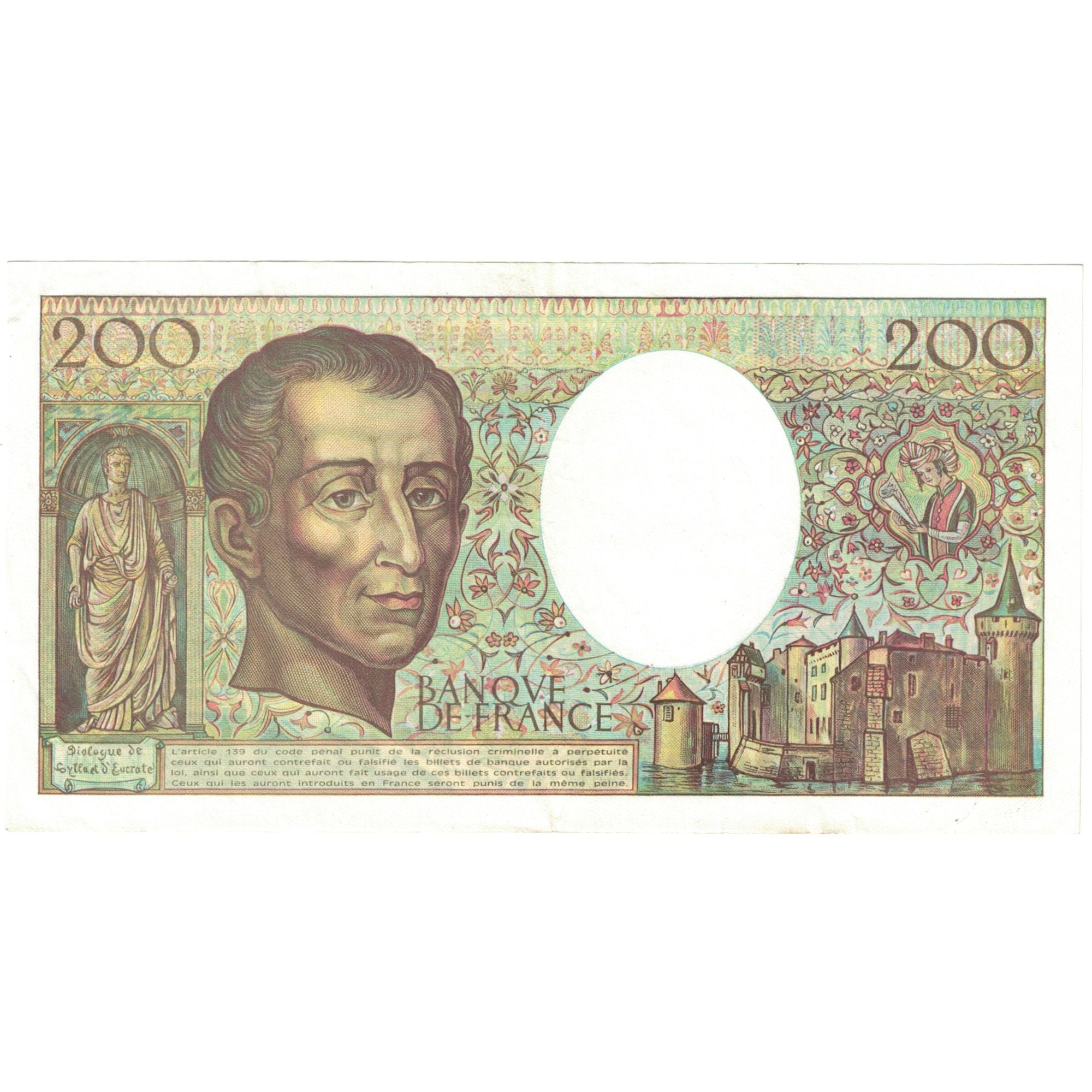 Francia, 200 Francs, 1990, 839875 F.099, FDS, Fayette:70.10c, KM:155d