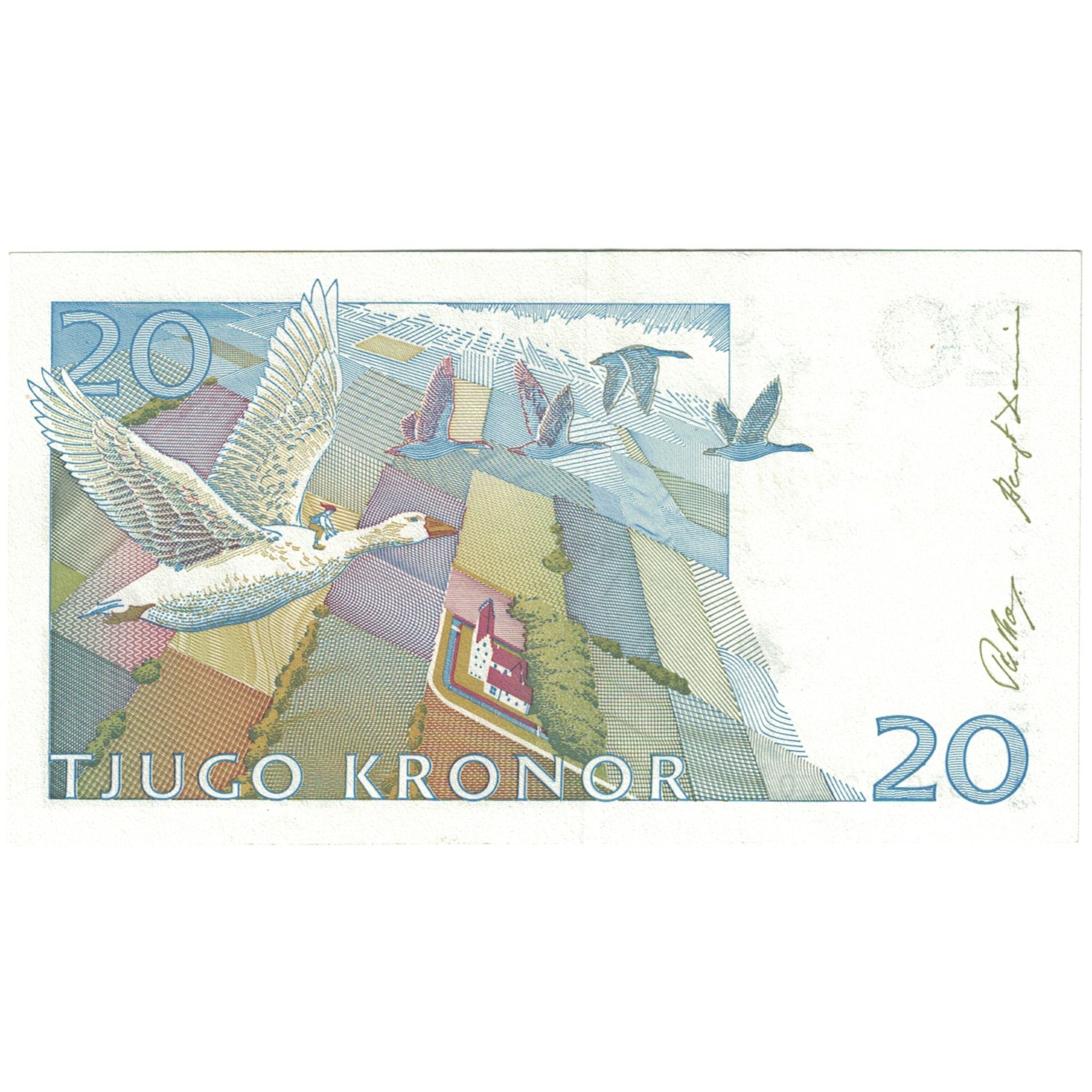 Banknote, Sweden, 20 Kronor, 1991, KM:61a, UNC(65-70)